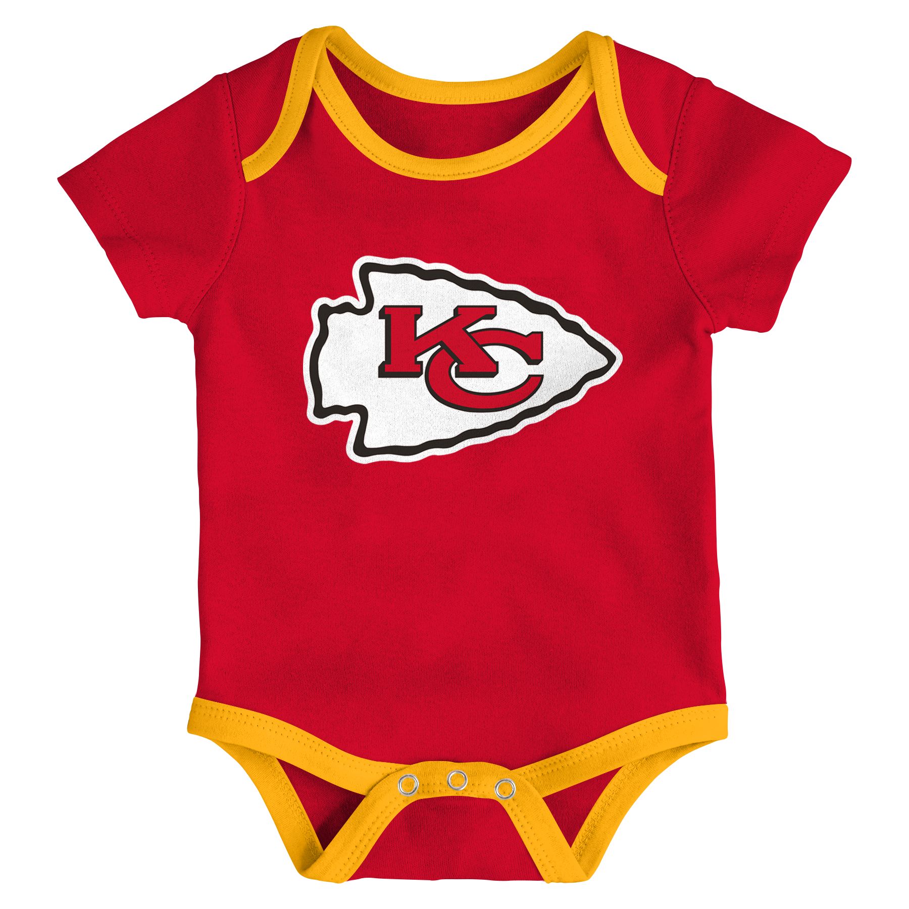 NFL Team Apparel Infant Kansas City Chiefs 3-Piece Creeper Set product image