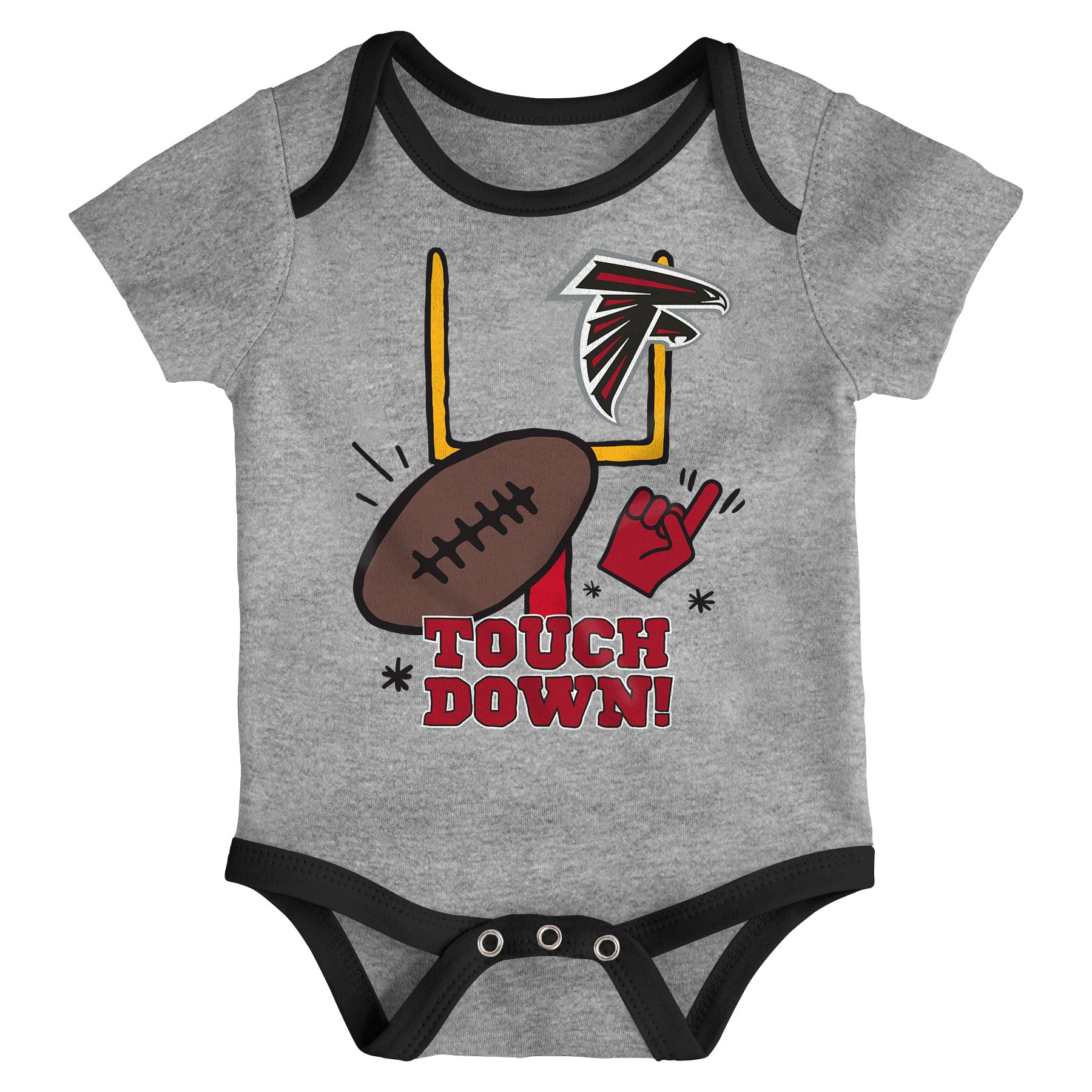 NFL Team Apparel Infant Atlanta Falcons 3-Piece Creeper Set product image