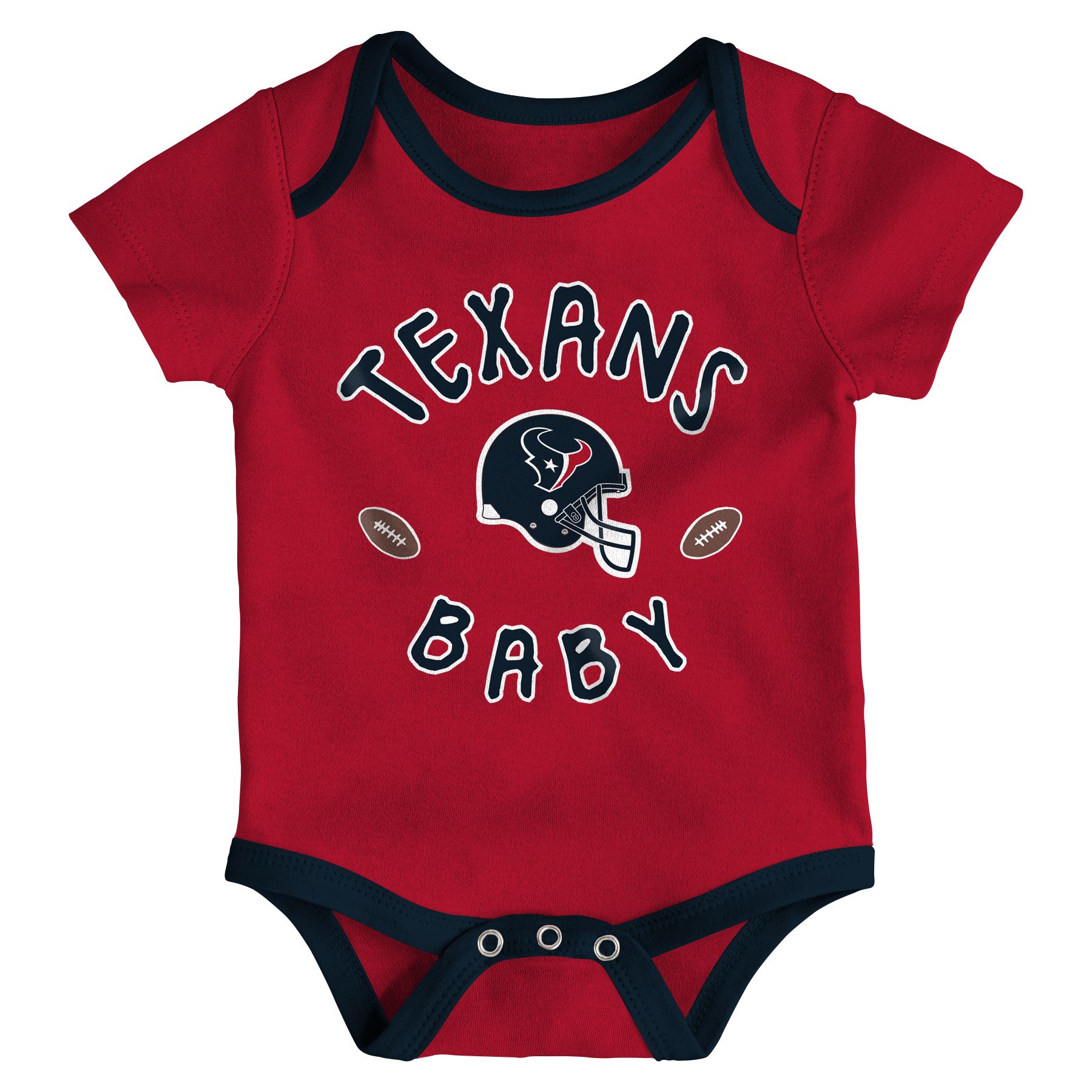 NFL Team Apparel Infant Houston Texans 3-Piece Creeper Set product image
