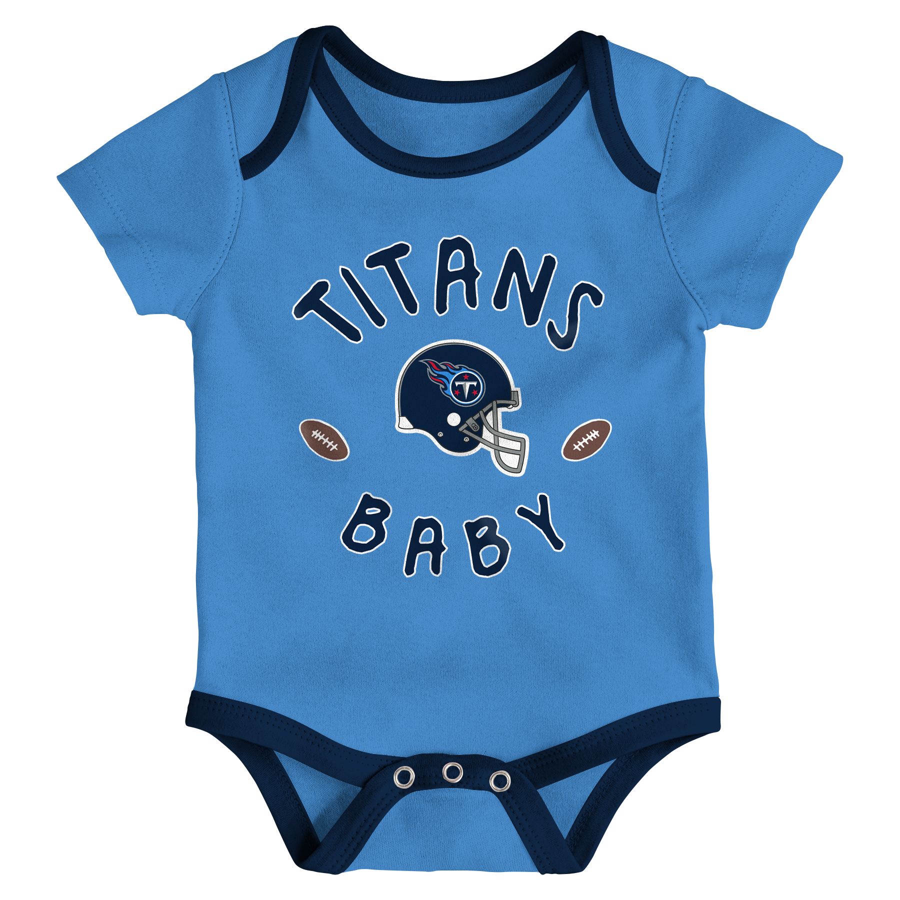 NFL Team Apparel Infant Tennessee Titans 3-Piece Creeper Set product image