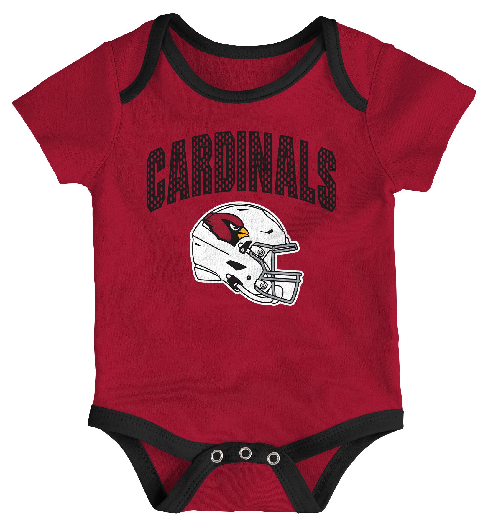 NFL Team Apparel Infant Arizona Cardinals Red All Day Play 3-Pack Creeper Set product image