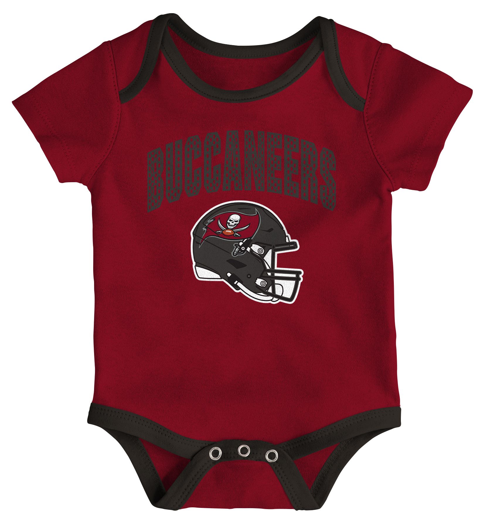 NFL Team Apparel Infant Tampa Bay Buccaneers Red All Day Play 3-Pack Creeper Set product image