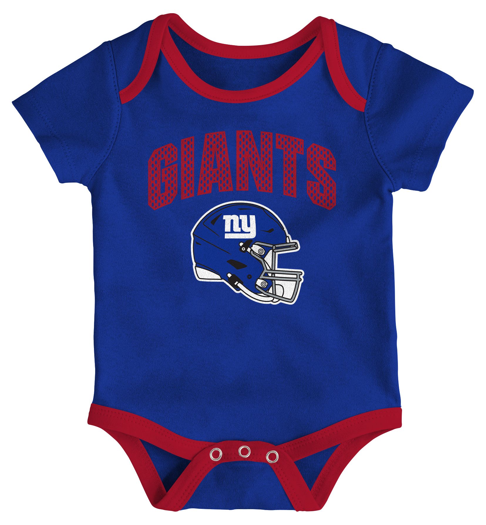 NFL Team Apparel Infant New York Giants Royal All Day Play 3-Pack Creeper Set product image