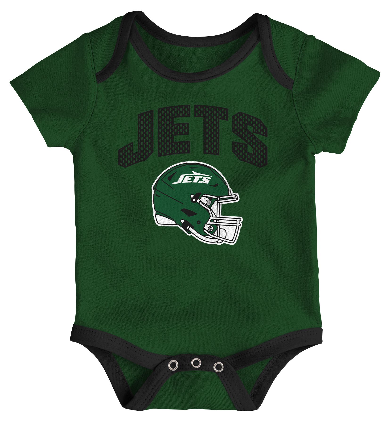 NFL Team Apparel Infant New York Jets Sport Green All Day Play 3-Pack Creeper Set product image