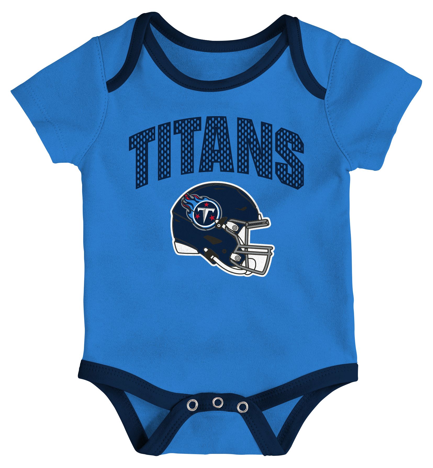NFL Team Apparel Infant Tennessee Titans Navy All Day Play 3-Pack Creeper Set product image
