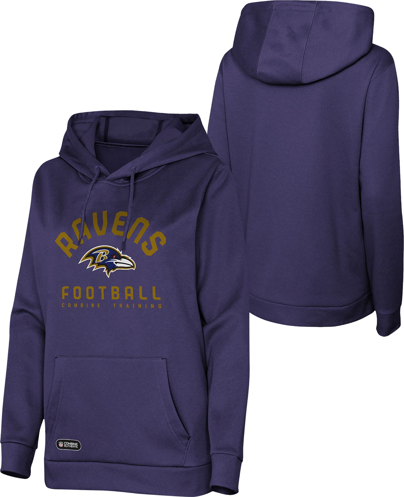 NFL Combine Women's Baltimore Ravens Game Hype Team Color Hoodie product image