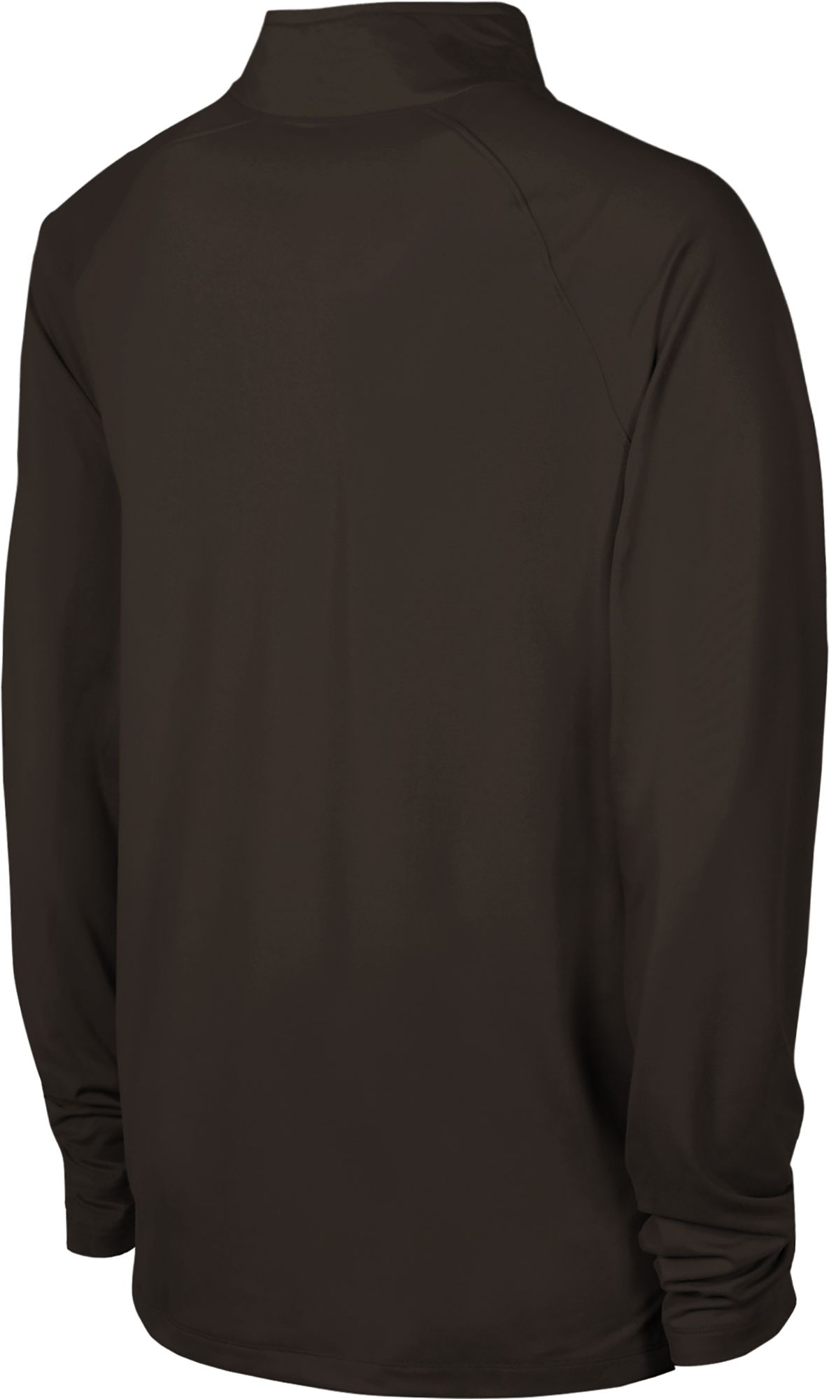 NFL Combine Men's Cleveland Browns Mock Neck Black Quarter-Zip Pullover