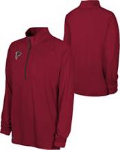 NFL Combine Men's Atlanta Falcons Mock Neck Red Quarter-Zip Pullover product image