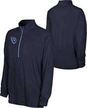 NFL Combine Men's Tennessee Titans Mock Neck Navy Quarter-Zip Pullover product image
