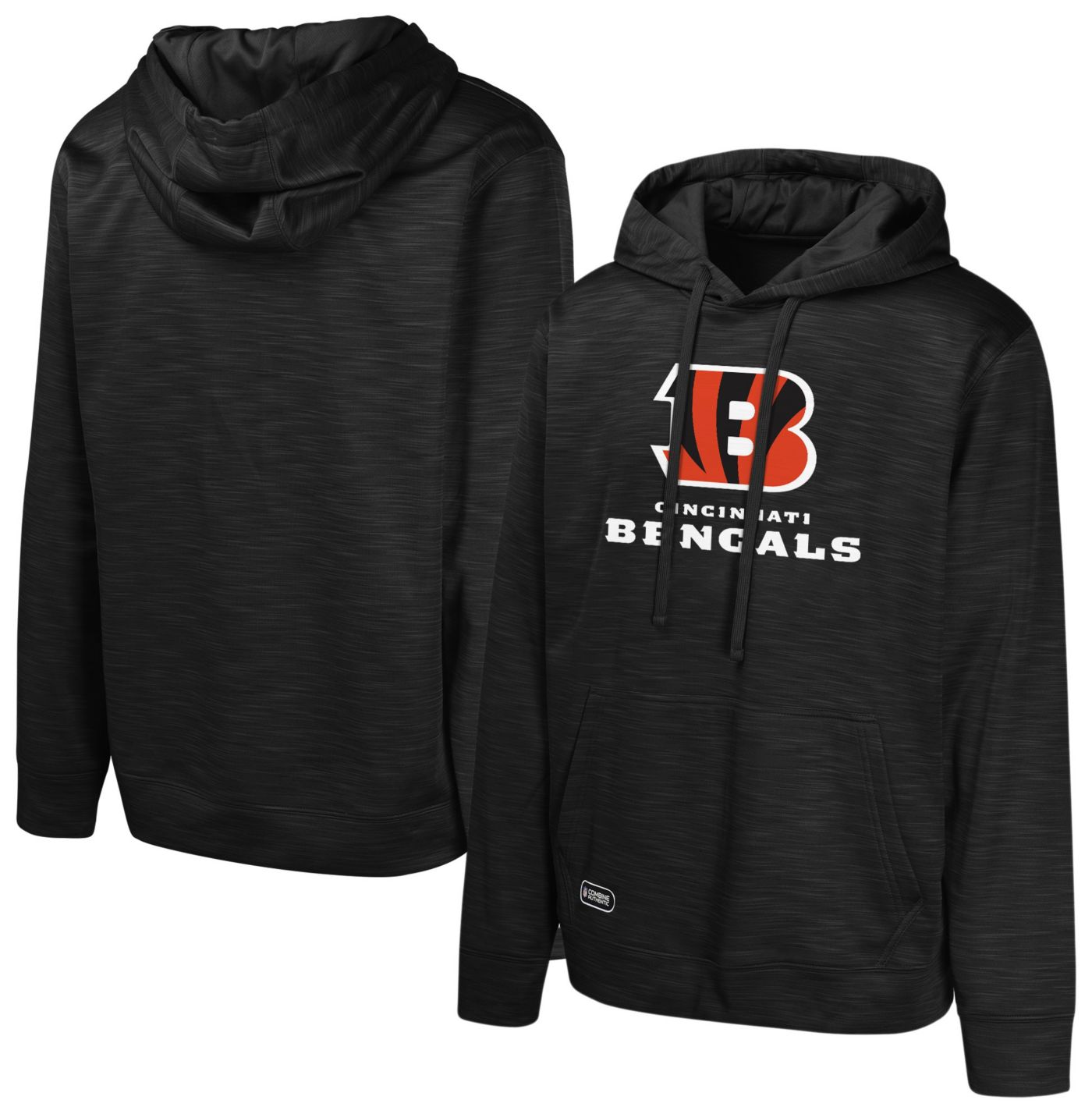 NFL Cincinnati Bengals good Hoodie Sweatshirt Gray Orange Mens Size Medium