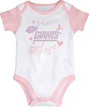 NFL Team Apparel Infant New York Giants Spread Love Pink/White Set product image