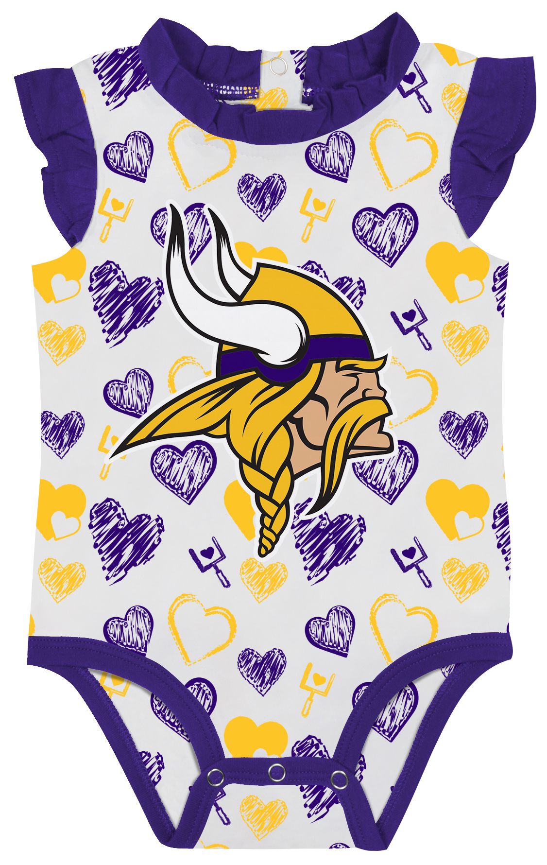 NFL Team Apparel Newborn Minnesota Vikings Happy Shirts Creeper product image