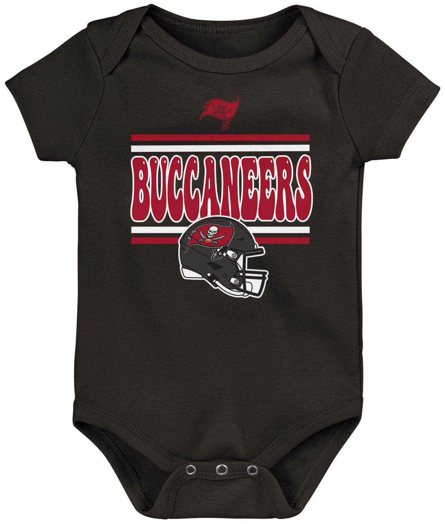 NFL Team Apparel Infant Tampa Bay Buccaneers Comics Team Color 3-Pack Onesie Set product image