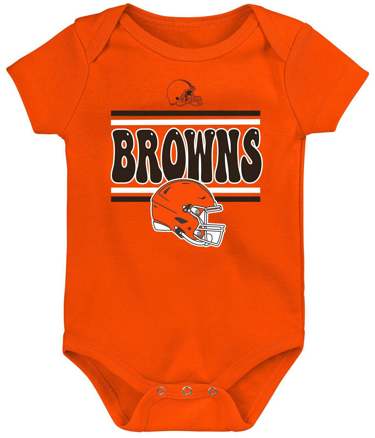NFL Team Apparel Infant Cleveland Browns Comics Team Color 3-Pack Onesie Set product image