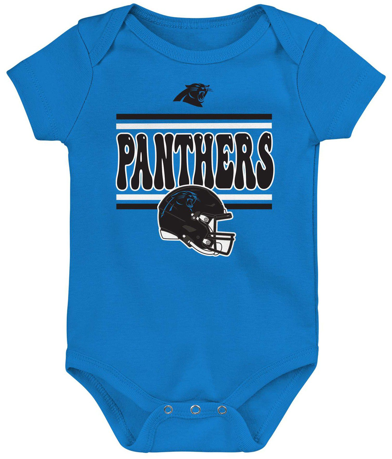 NFL Team Apparel Infant Carolina Panthers Comics Team Color 3-Pack Onesie Set product image