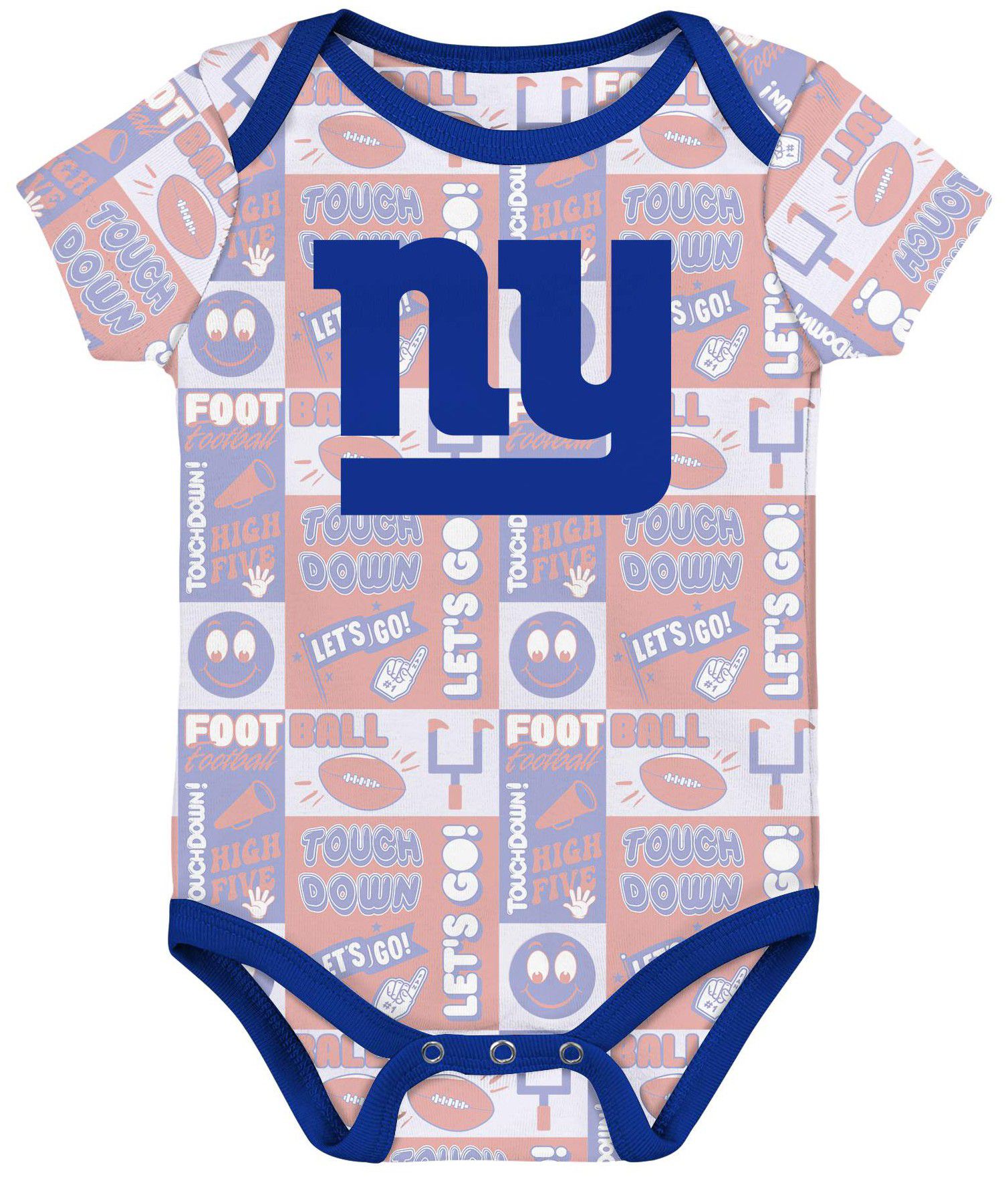 NFL Team Apparel Infant New York Giants Comics Team Color 3-Pack Onesie Set product image