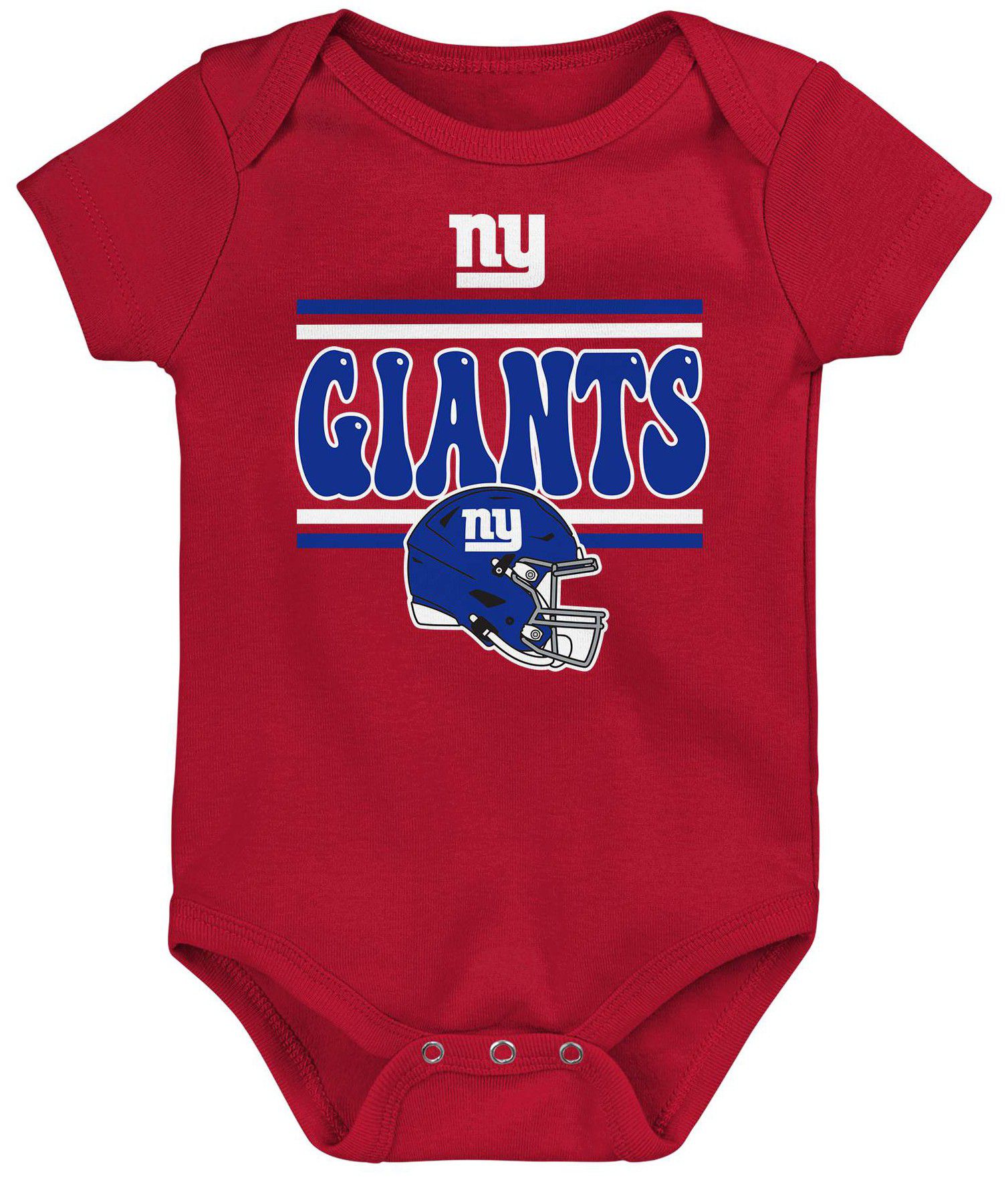 NFL Team Apparel Infant New York Giants Comics Team Color 3-Pack Onesie Set product image