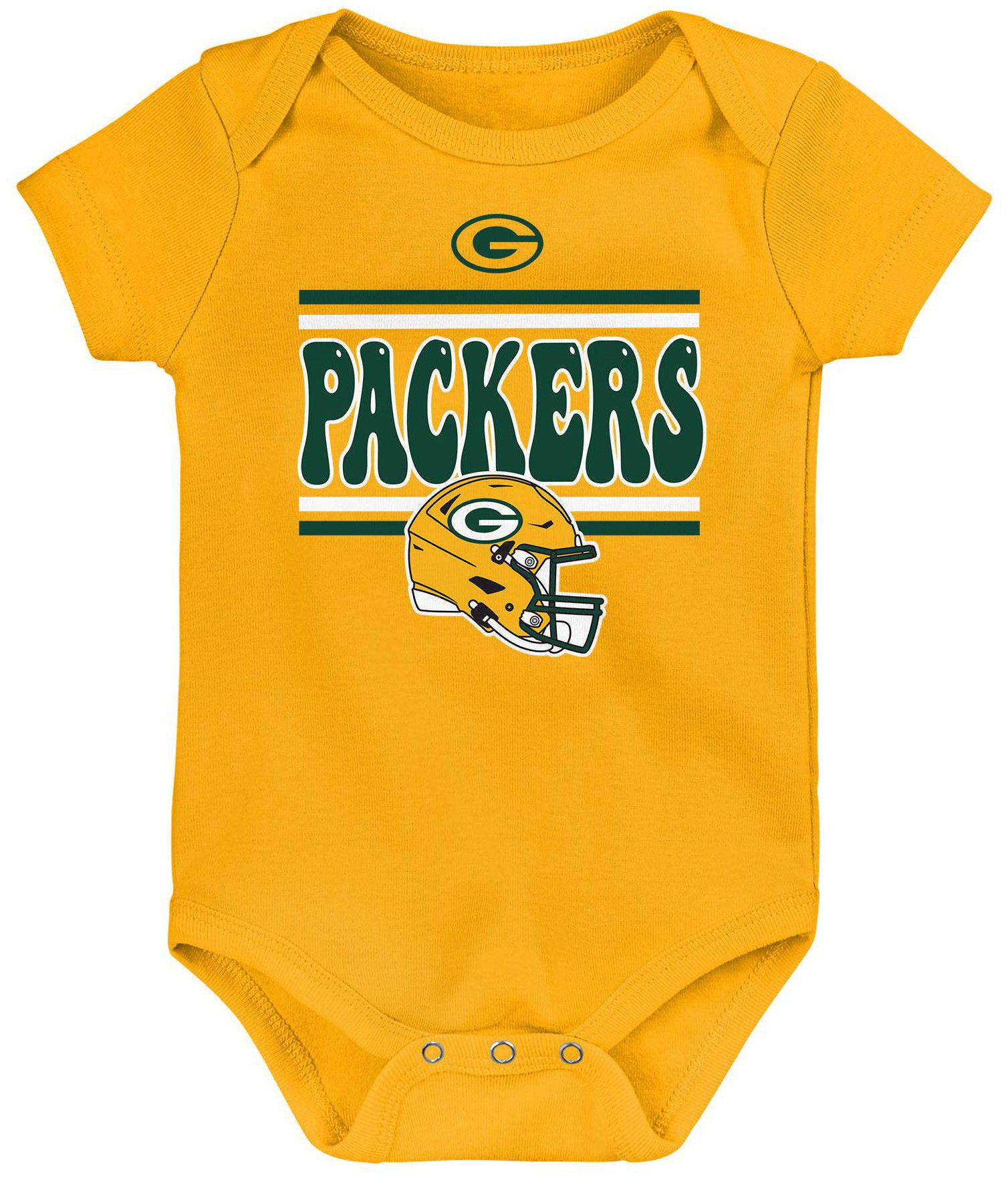 NFL Team Apparel Infant Green Bay Packers Comics Team Color 3-Pack Onesie Set product image