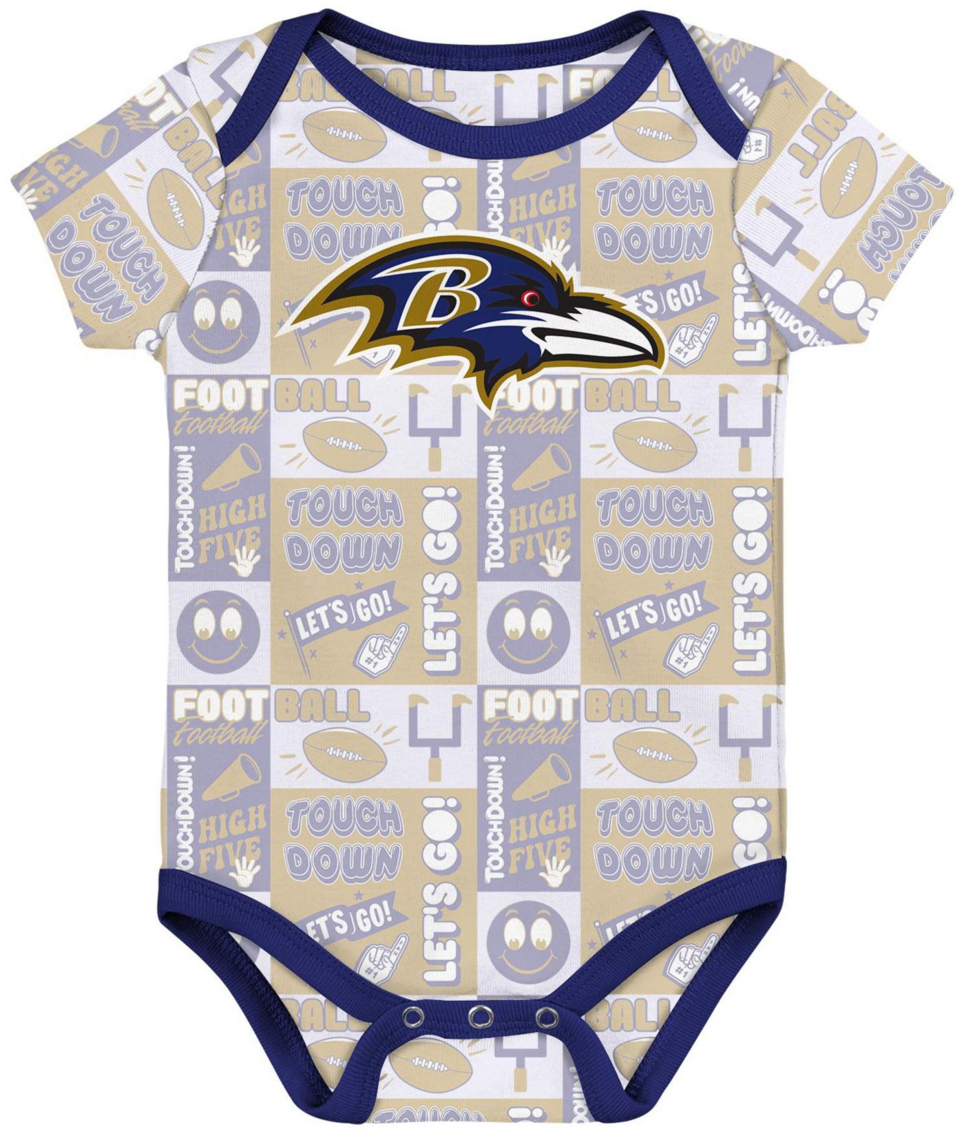 NFL Team Apparel Infant Baltimore Ravens Comics Team Color 3 Pack Onesie Set Dick s Sporting Goods