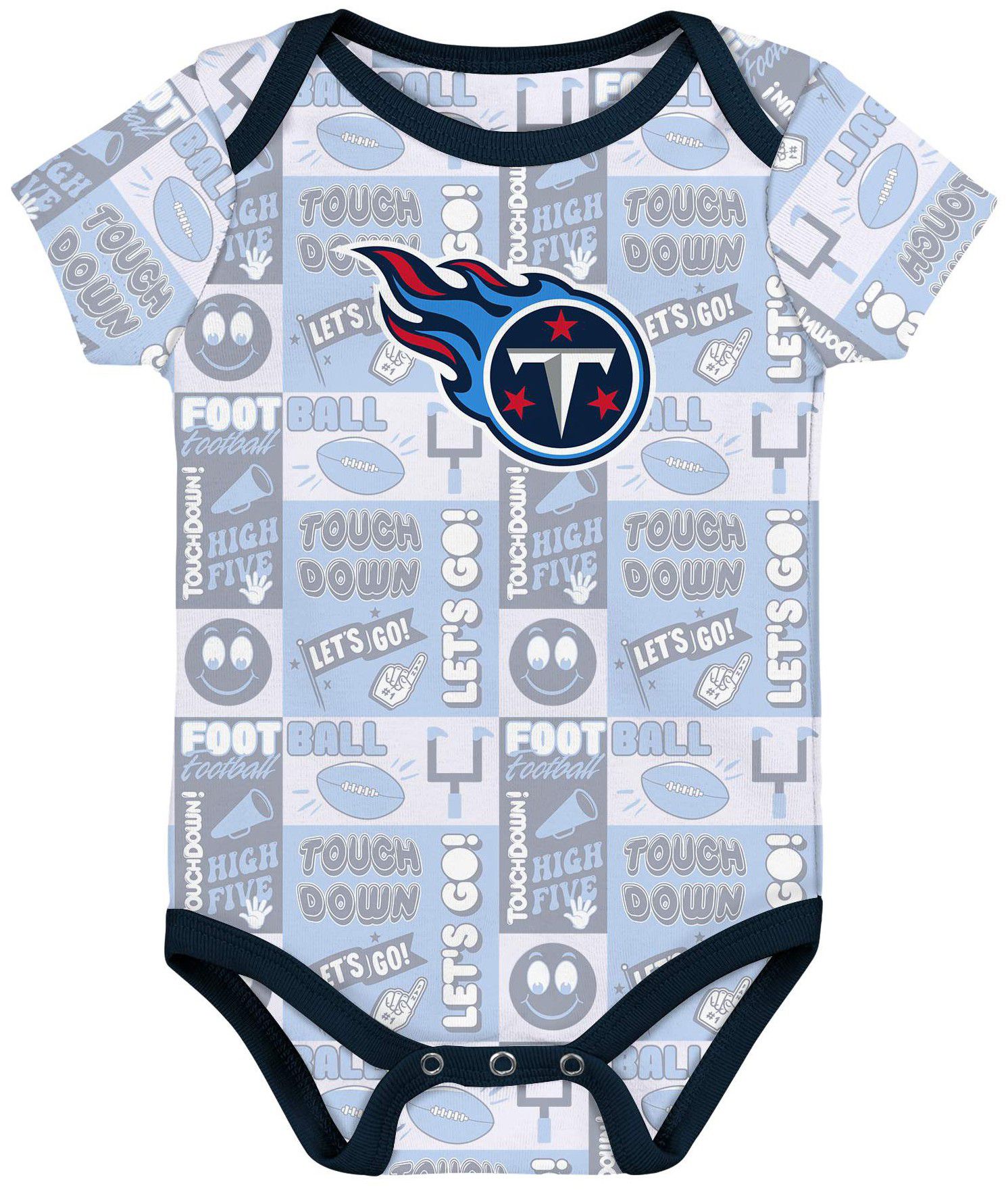 NFL Team Apparel Infant Tennessee Titans Comics Team Color 3-Pack Onesie Set product image