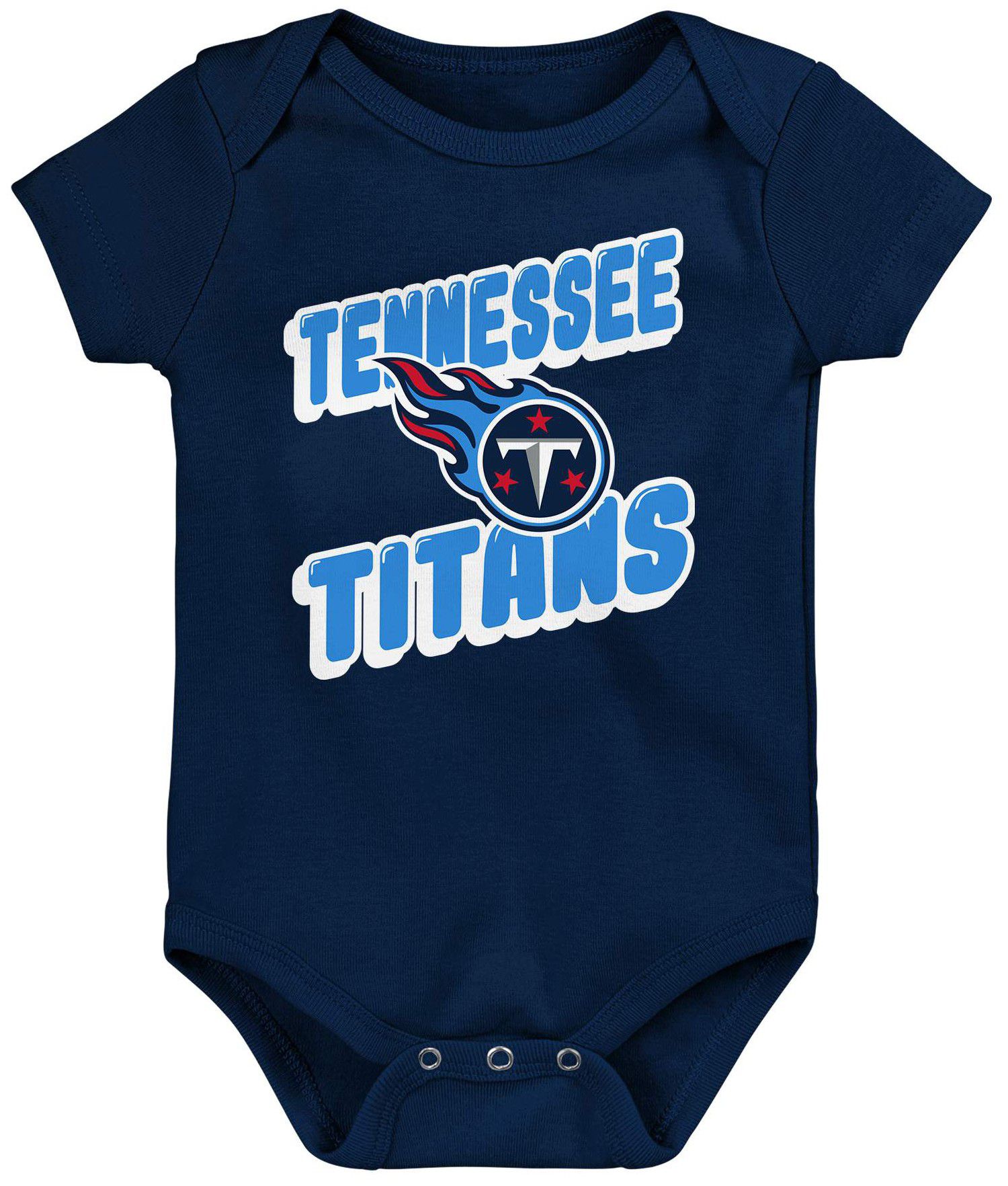 NFL Team Apparel Infant Tennessee Titans Comics Team Color 3-Pack Onesie Set product image
