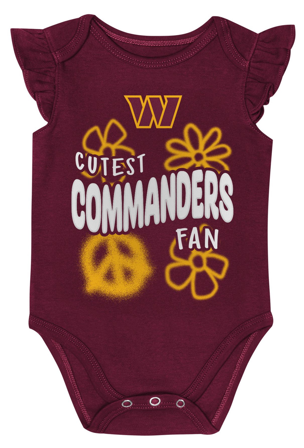 NFL Team Apparel Infant Washington Commanders Maroon Newborn Heart Content 2-Piece Set product image