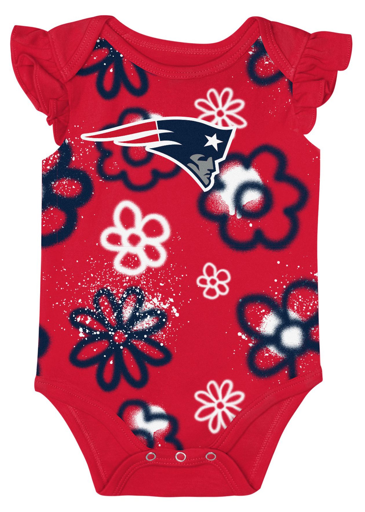 NFL Team Apparel Infant New England Patriots Navy Newborn Heart Content 2-Piece Set product image