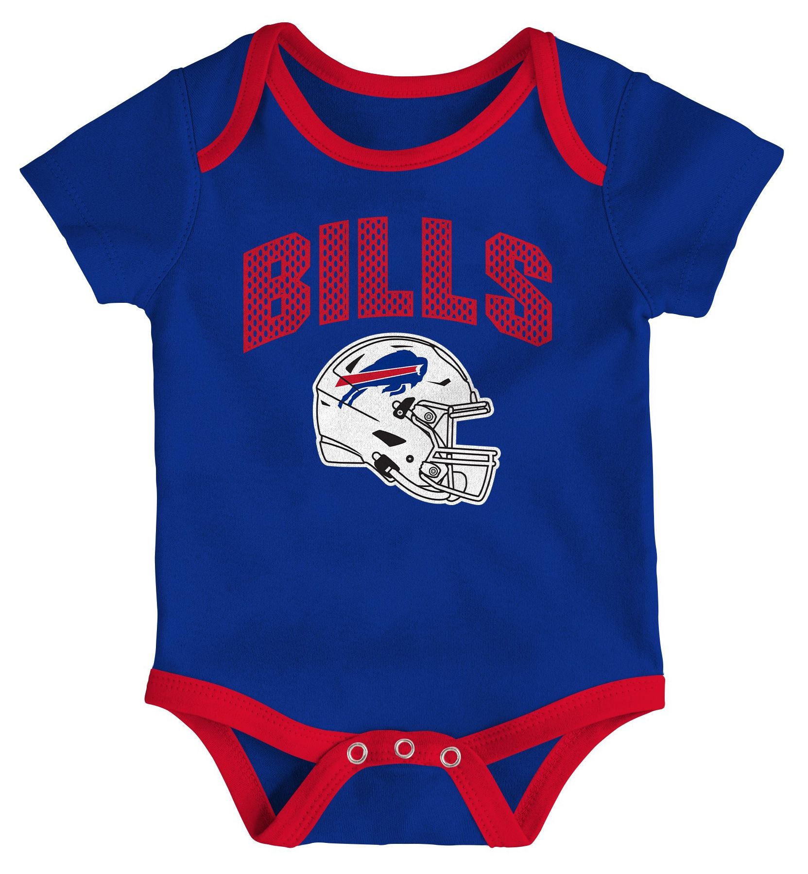 NFL Team Apparel Infant Buffalo Bills Royal Newborn All Day Play 3-Pack Creeper Set product image