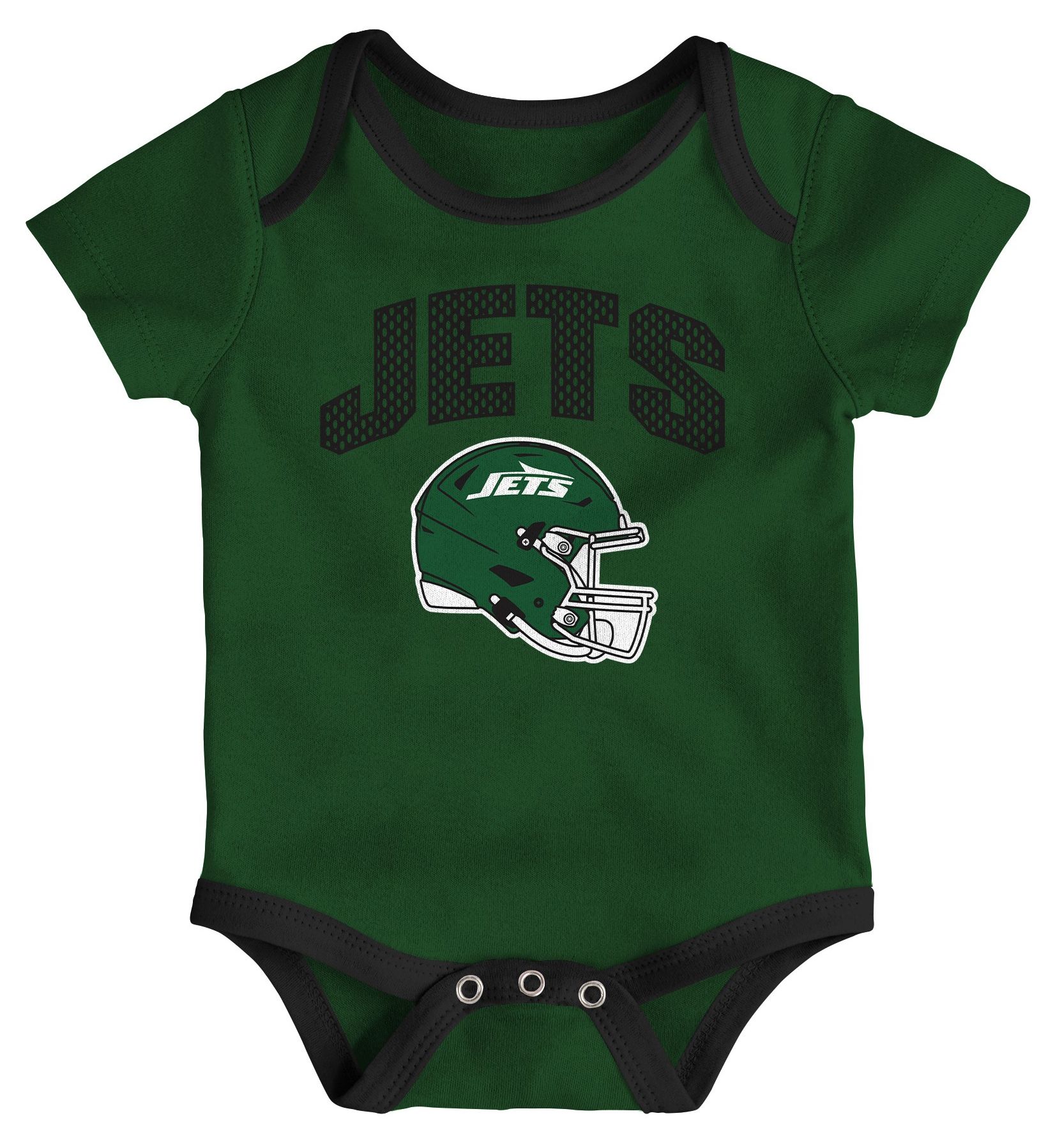 NFL Team Apparel Infant New York Jets Green Newborn All Day Play 3-Pack Creeper Set product image