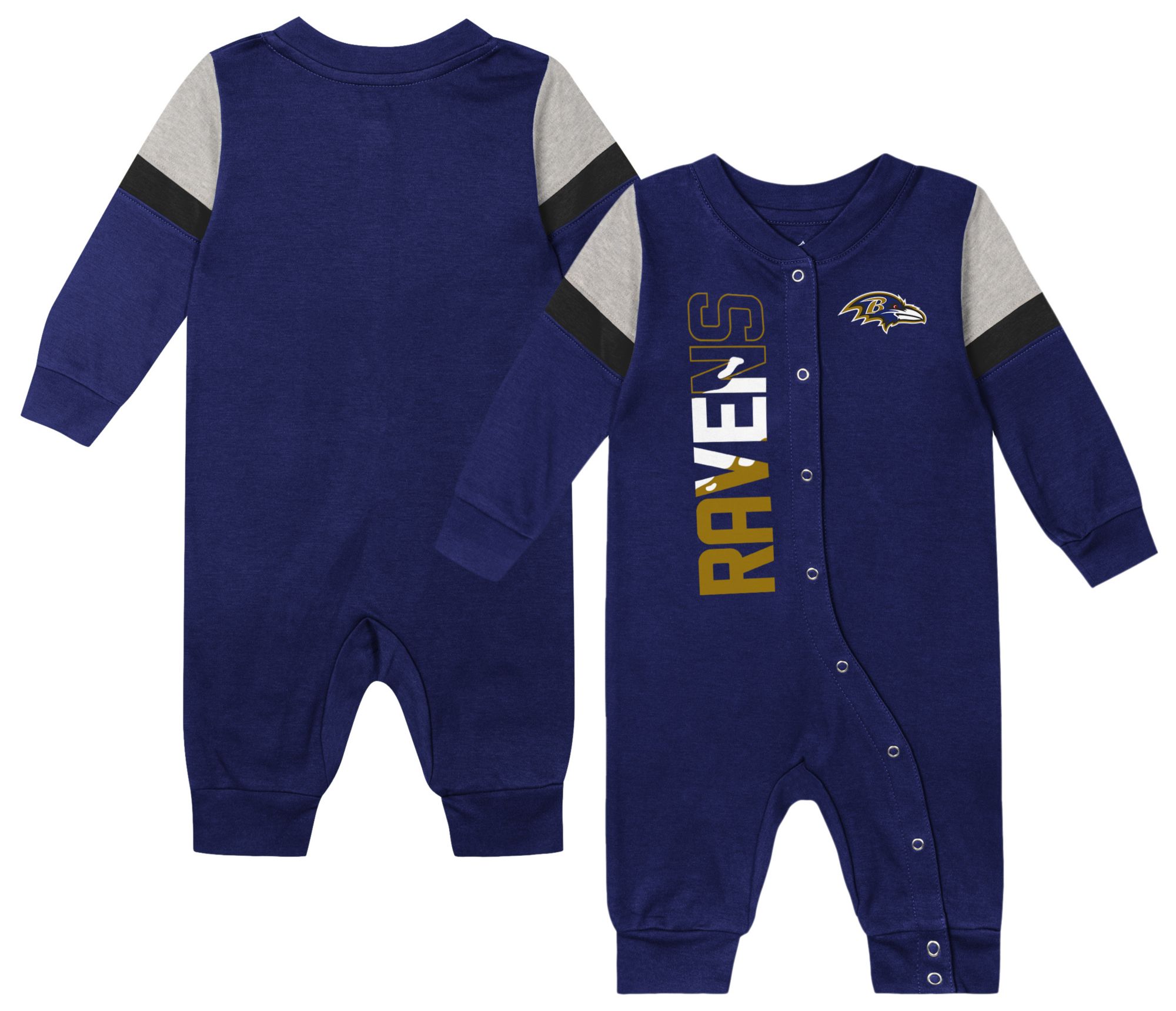 NFL Team Apparel Infant Baltimore Ravens Purple Newborn Play Hard Creeper product image