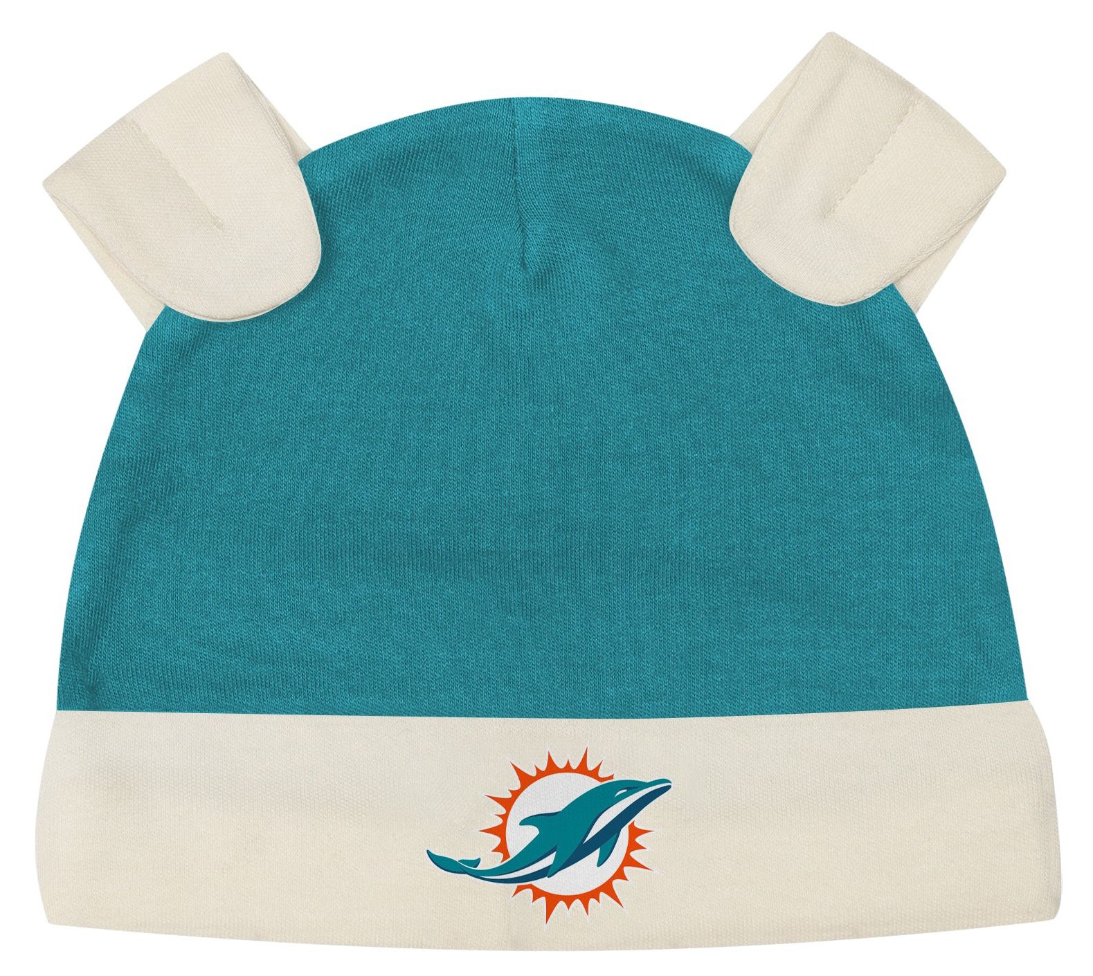 NFL Team Apparel Infant Miami Dolphins Aqua Newborn Little Champ 3-Pack Creeper Set product image