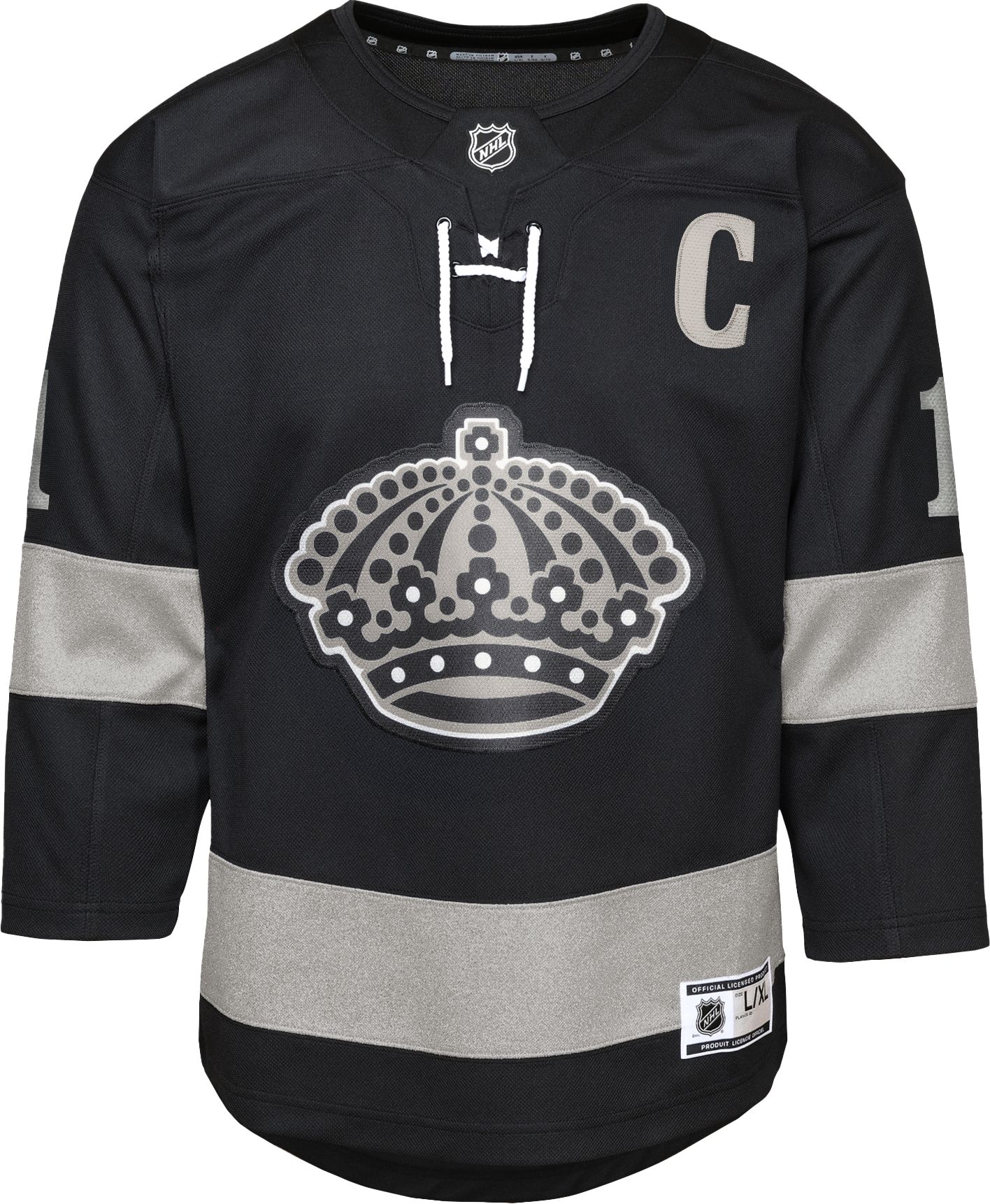 Outerstuff Youth Los Angeles Kings Anze Kopitar #11 Black Premier Alternate Jersey product image