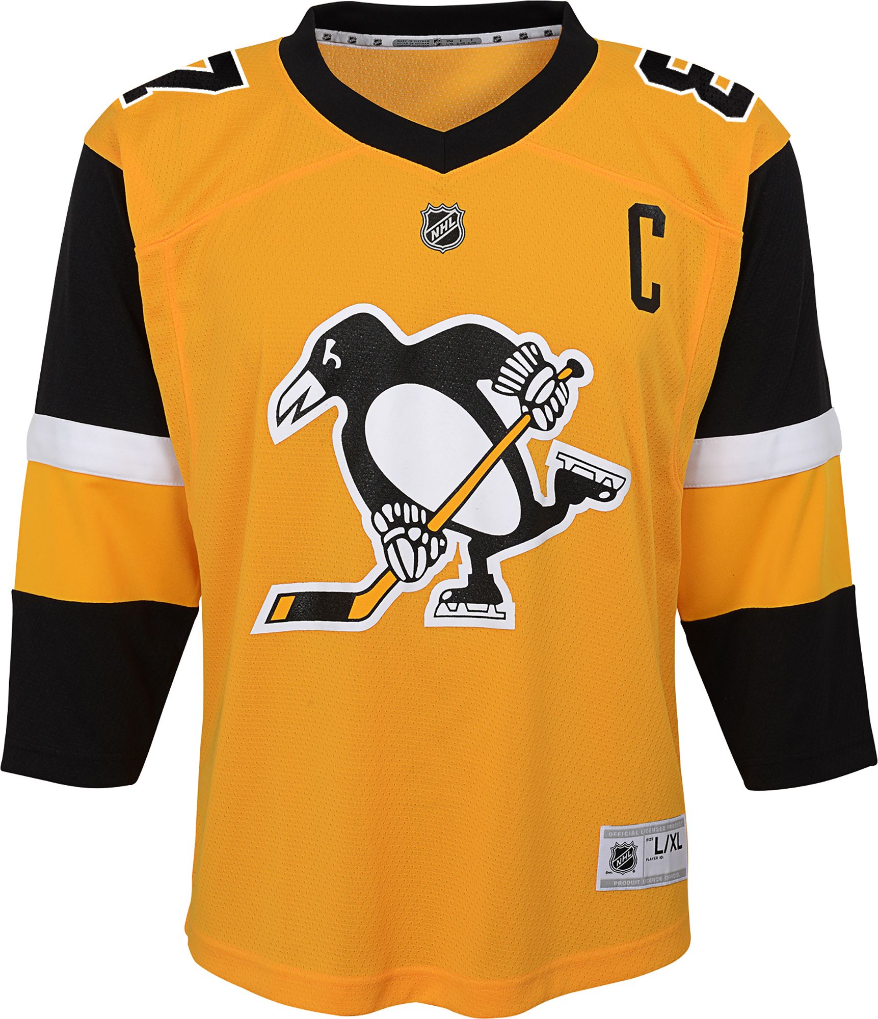 NHL Youth Pittsburgh Penguins Sidney Crosby #87 Breakaway Yellow Replica Premier Alternate Jersey product image
