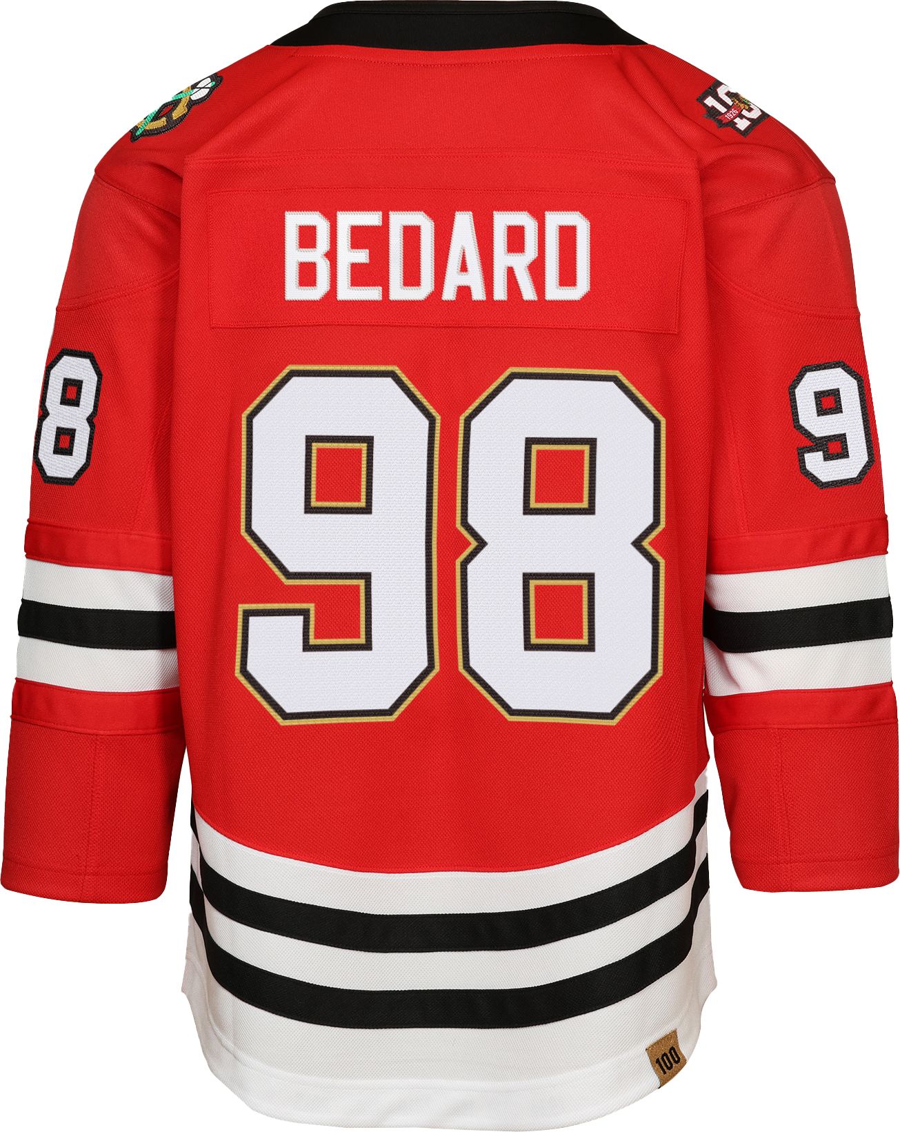 NHL Youth Chicago Blackhawks Connor Bedard #98 Centennial Red Premier Jersey product image