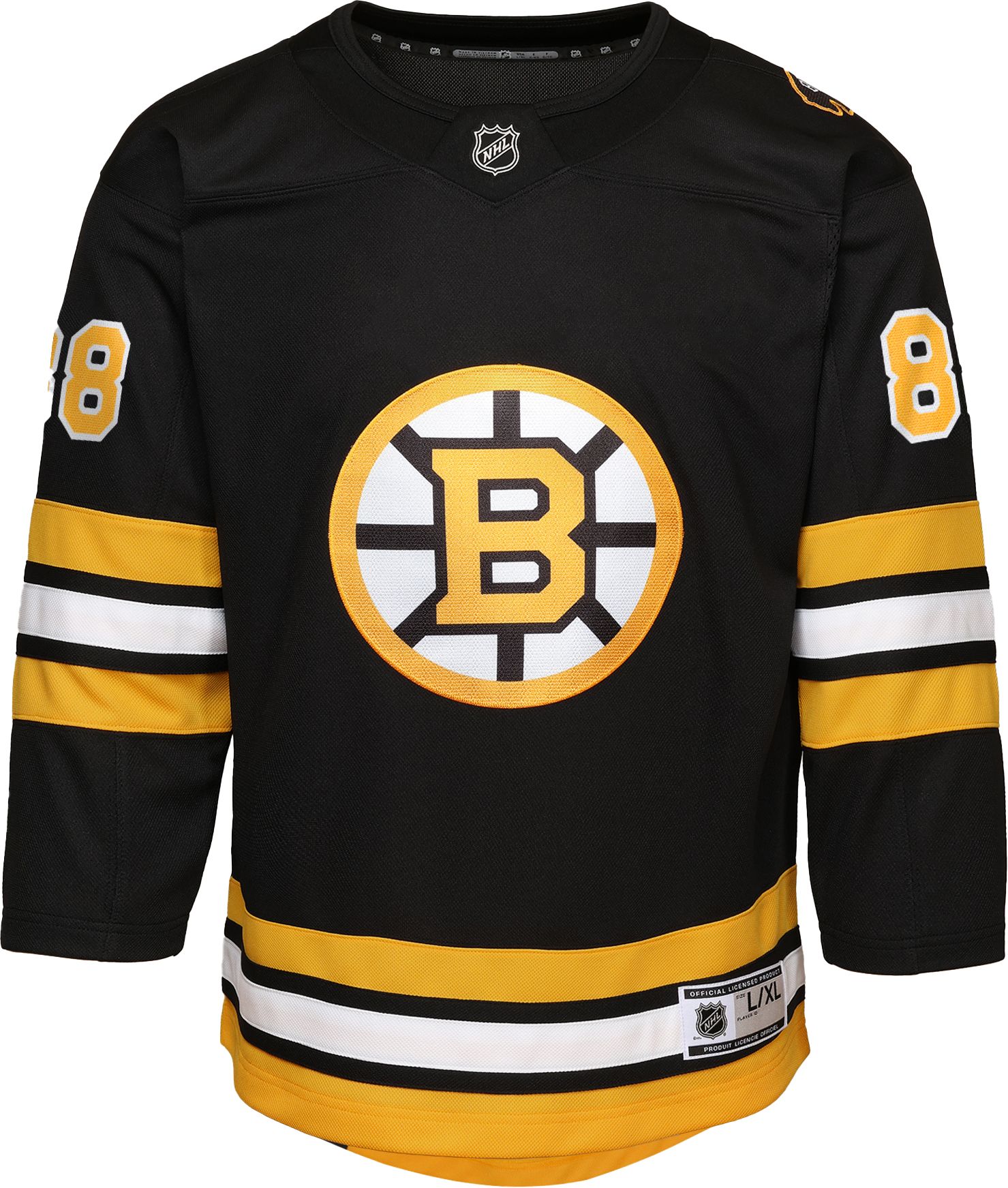 NHL Youth Boston Bruins David Pastrnak #88 Black Premier Home Jersey product image