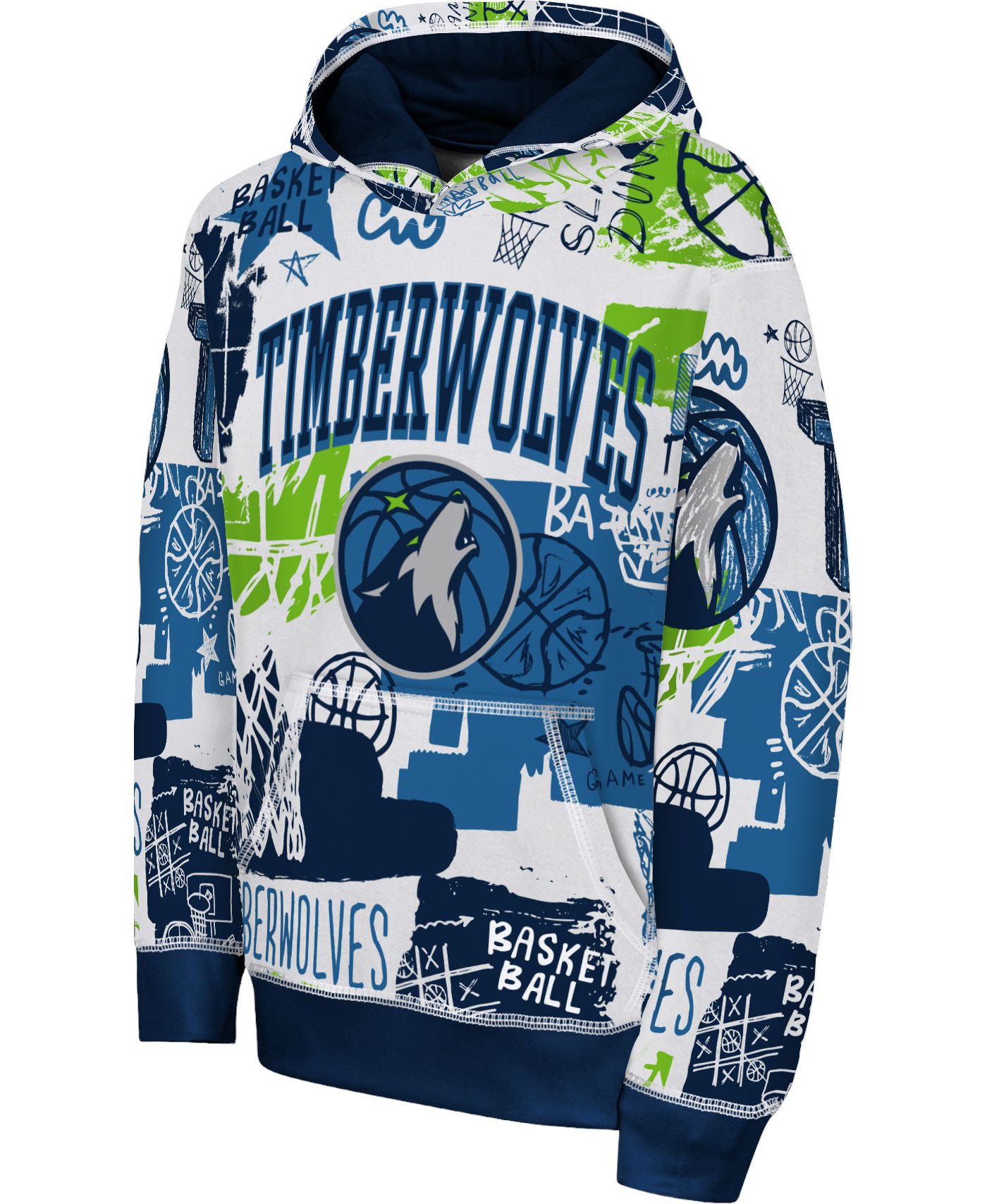 Nike Little Kids Minnesota Timberwolves Wild Style Sublimated Pullover Hoodie Dick s Sporting Goods
