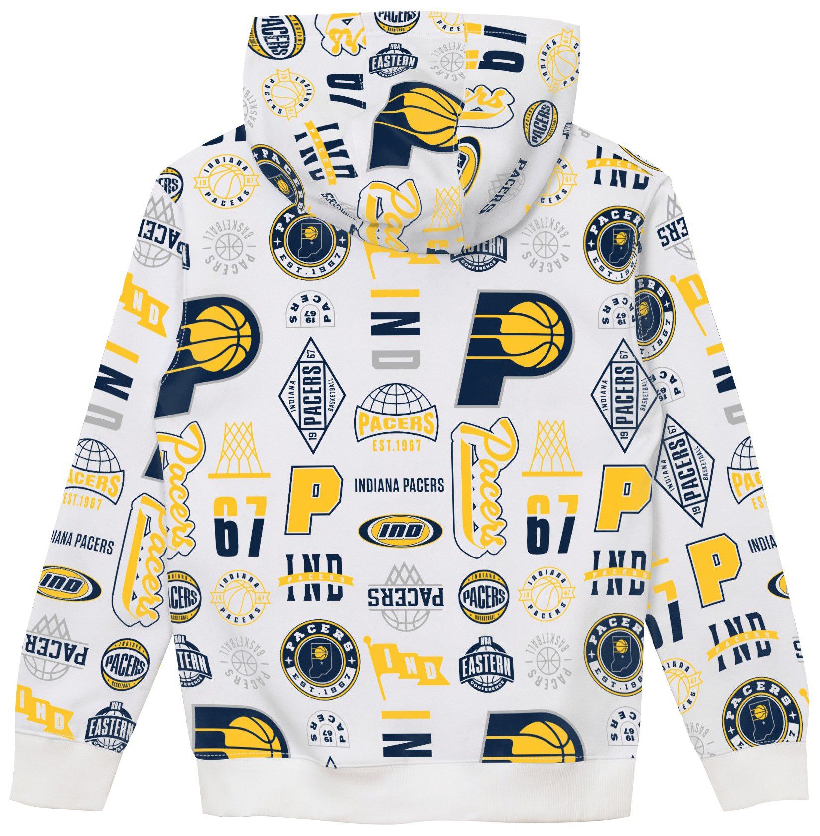 NBA Team Apparel Boys' Indiana Pacers 3 and D All Over Print Hoodie product image