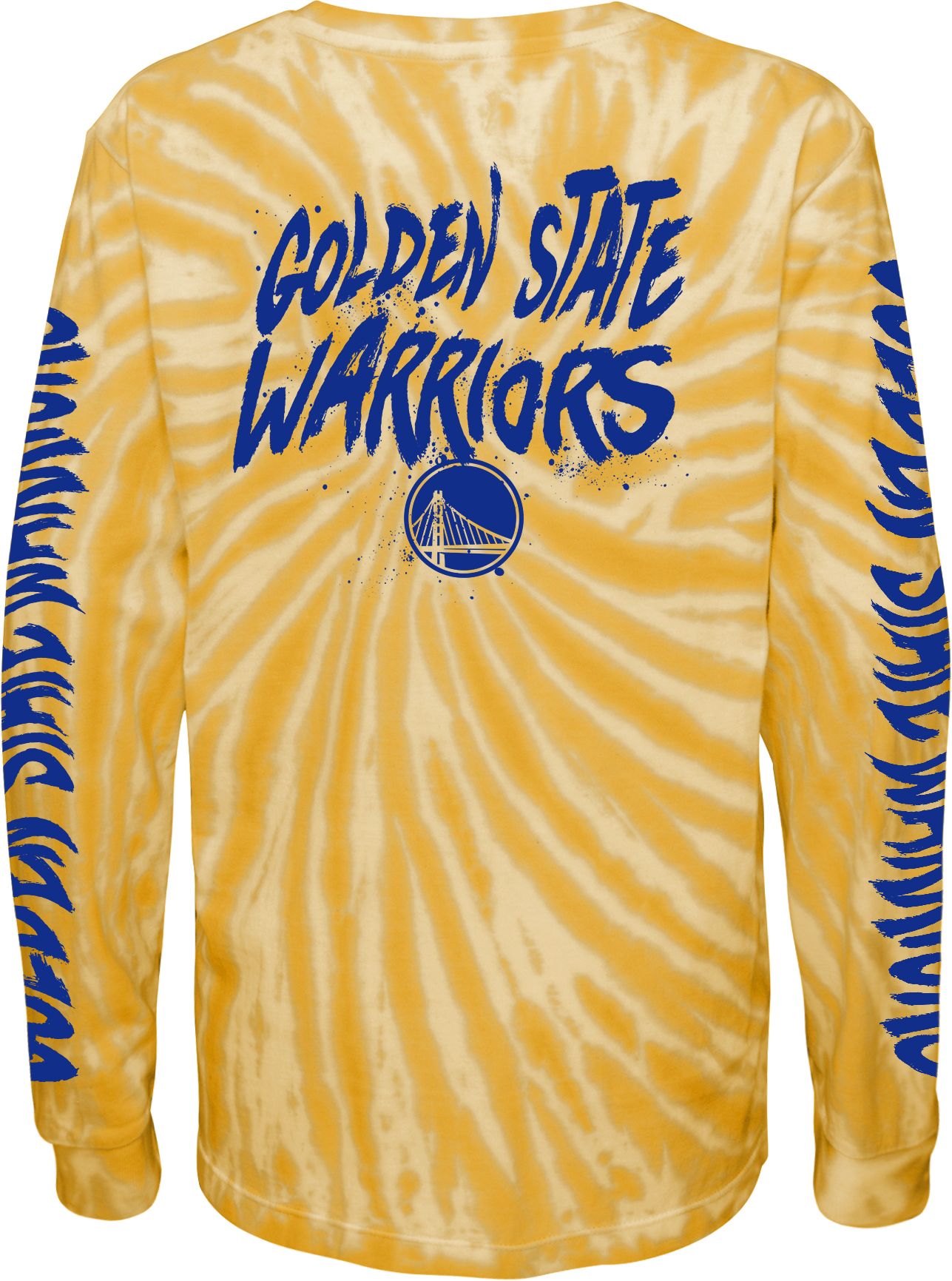 Outerstuff Youth Golden State Warriors Yellow Tie Dye Long Sleeve T-Shirt product image