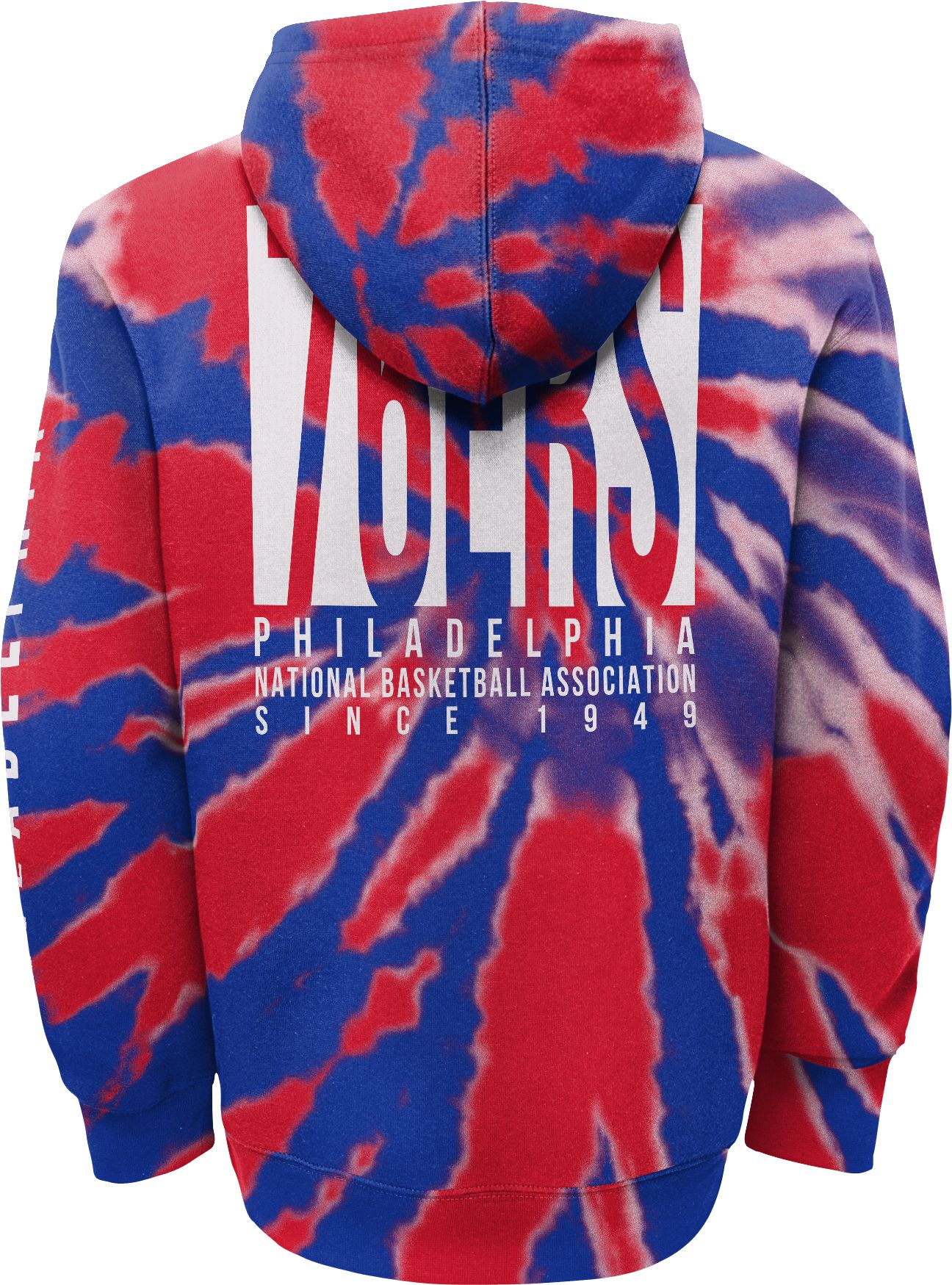 Outerstuff Youth Philadelphia 76ers Blue Tie Dye Pullover Hoodie product image