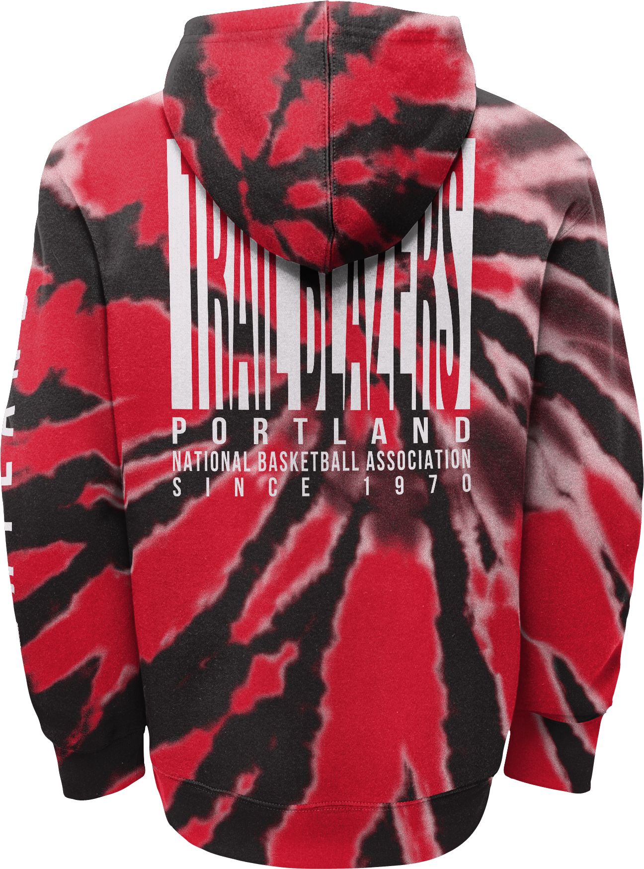 Outerstuff Youth Portland Trail Blazers Red Tie Dye Pullover Hoodie product image