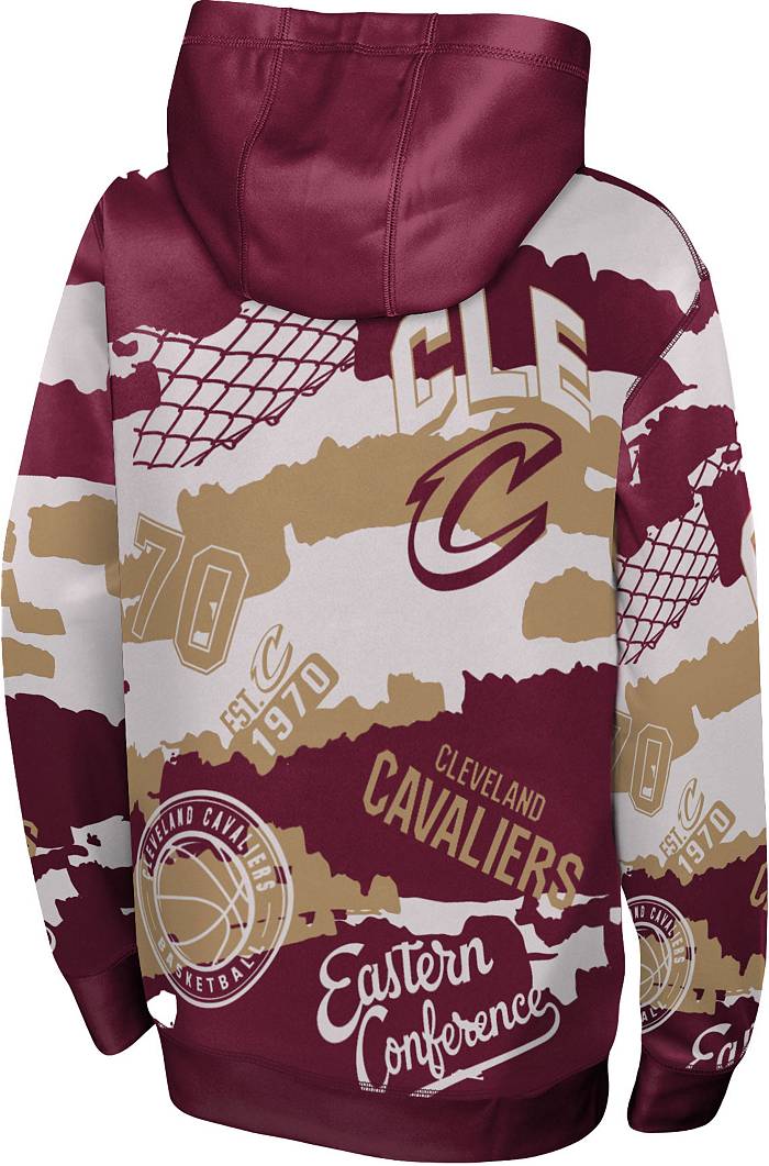 Nike / Youth 2021-22 City Edition Cleveland Cavaliers Red Essential  Pullover Hoodie