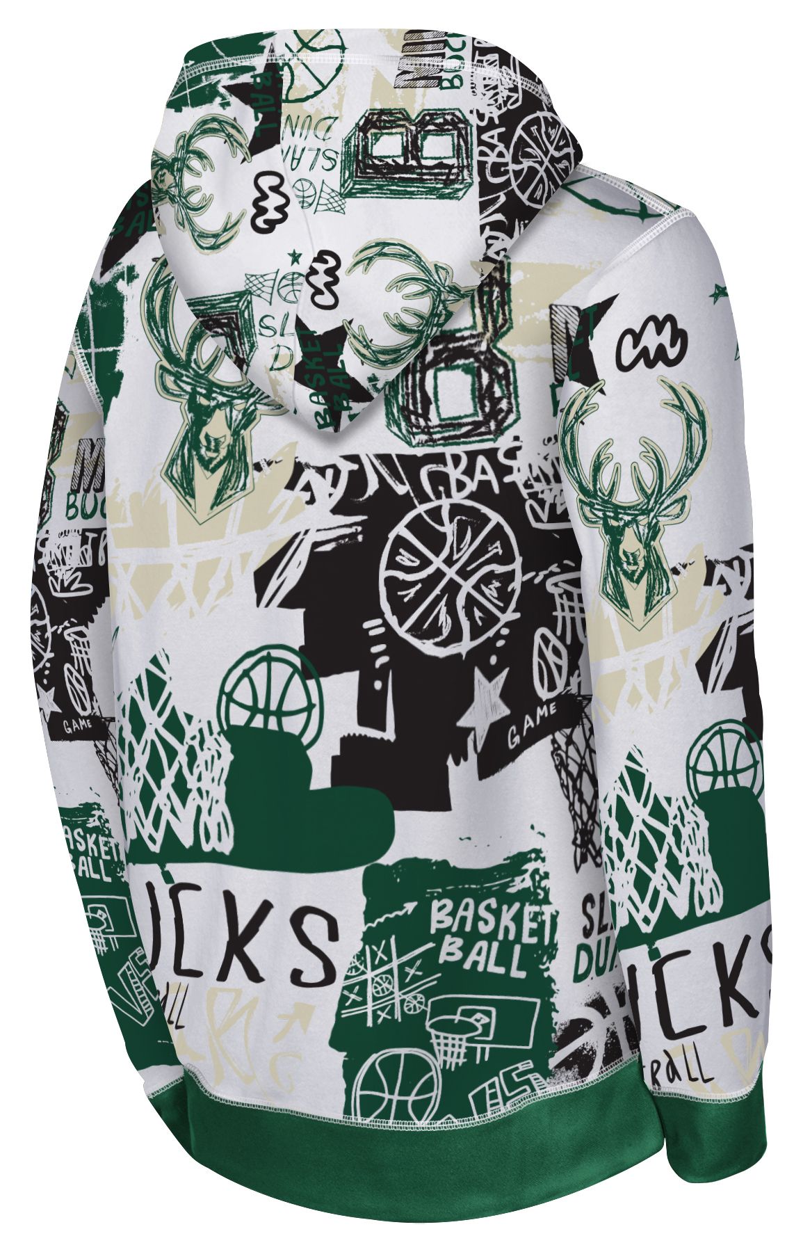 Nike Youth Milwaukee Bucks Wild Style Sublimated Hoodie product image