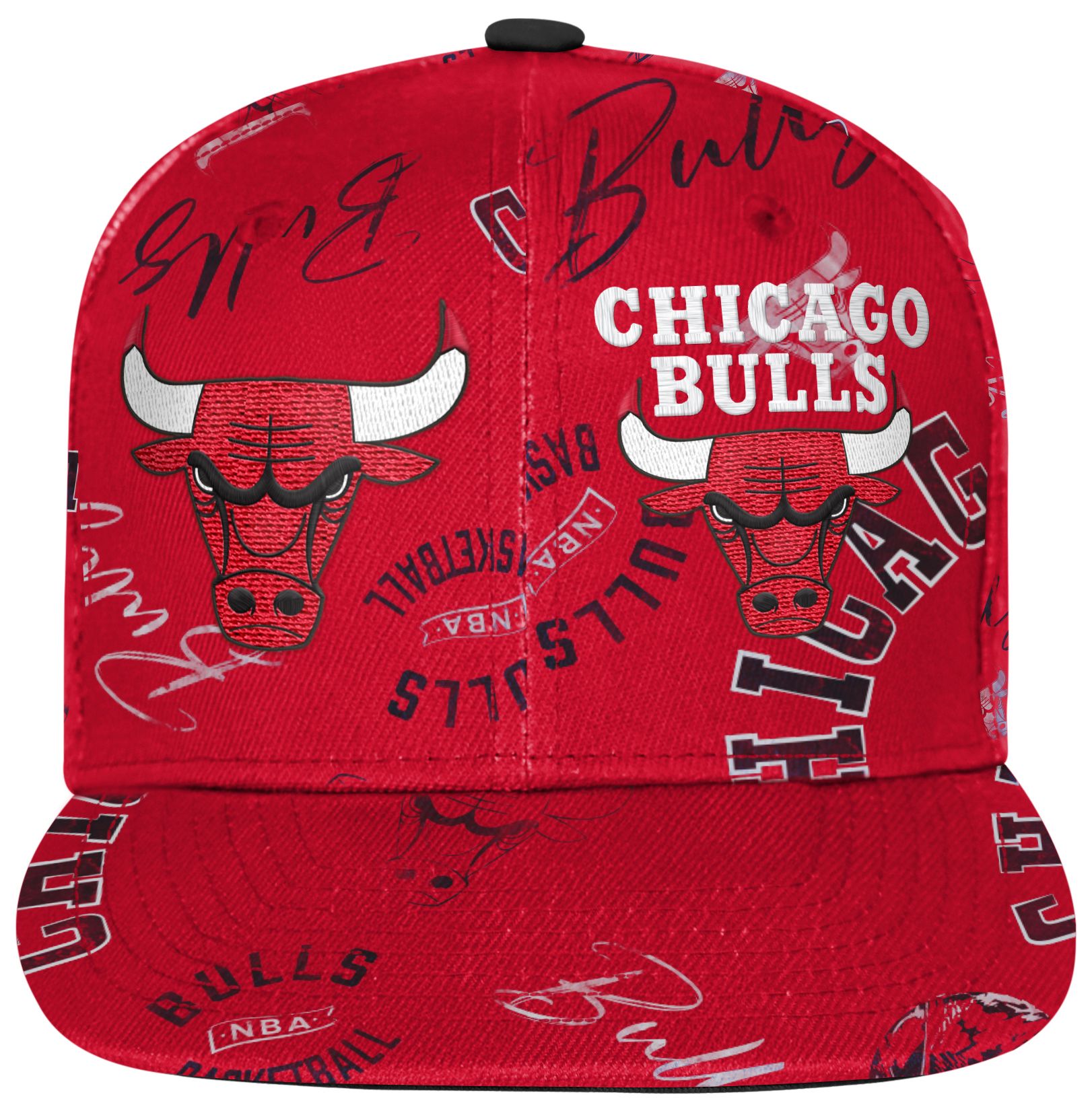 Outerstuff Youth Chicago Bulls Red Team Flat Brim Snapback Hat product image