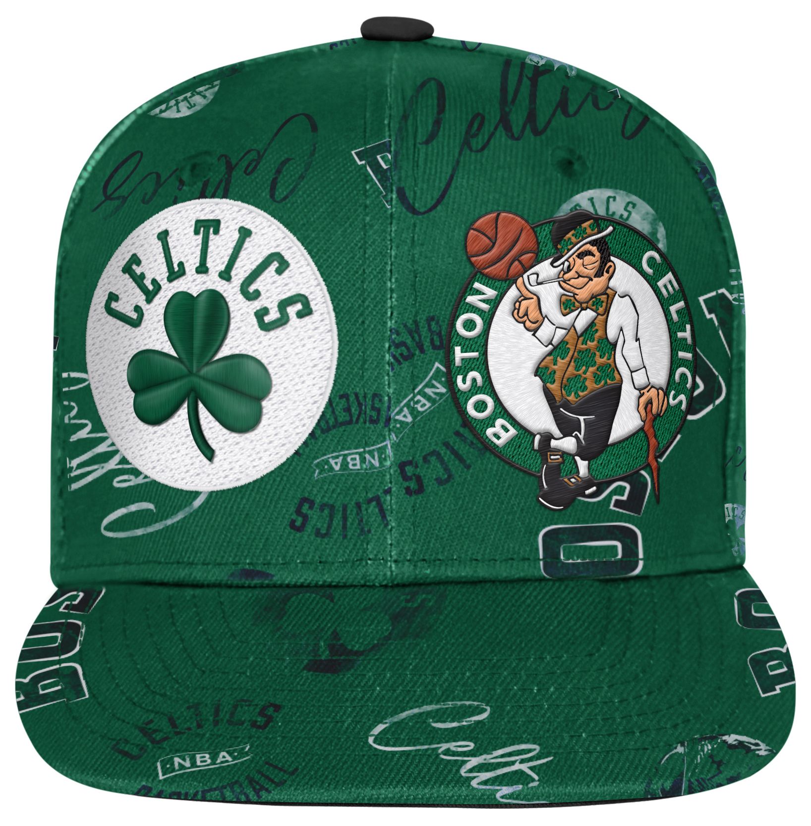 Outerstuff Youth Boston Celtics Green Team Flat Brim Snapback Hat product image