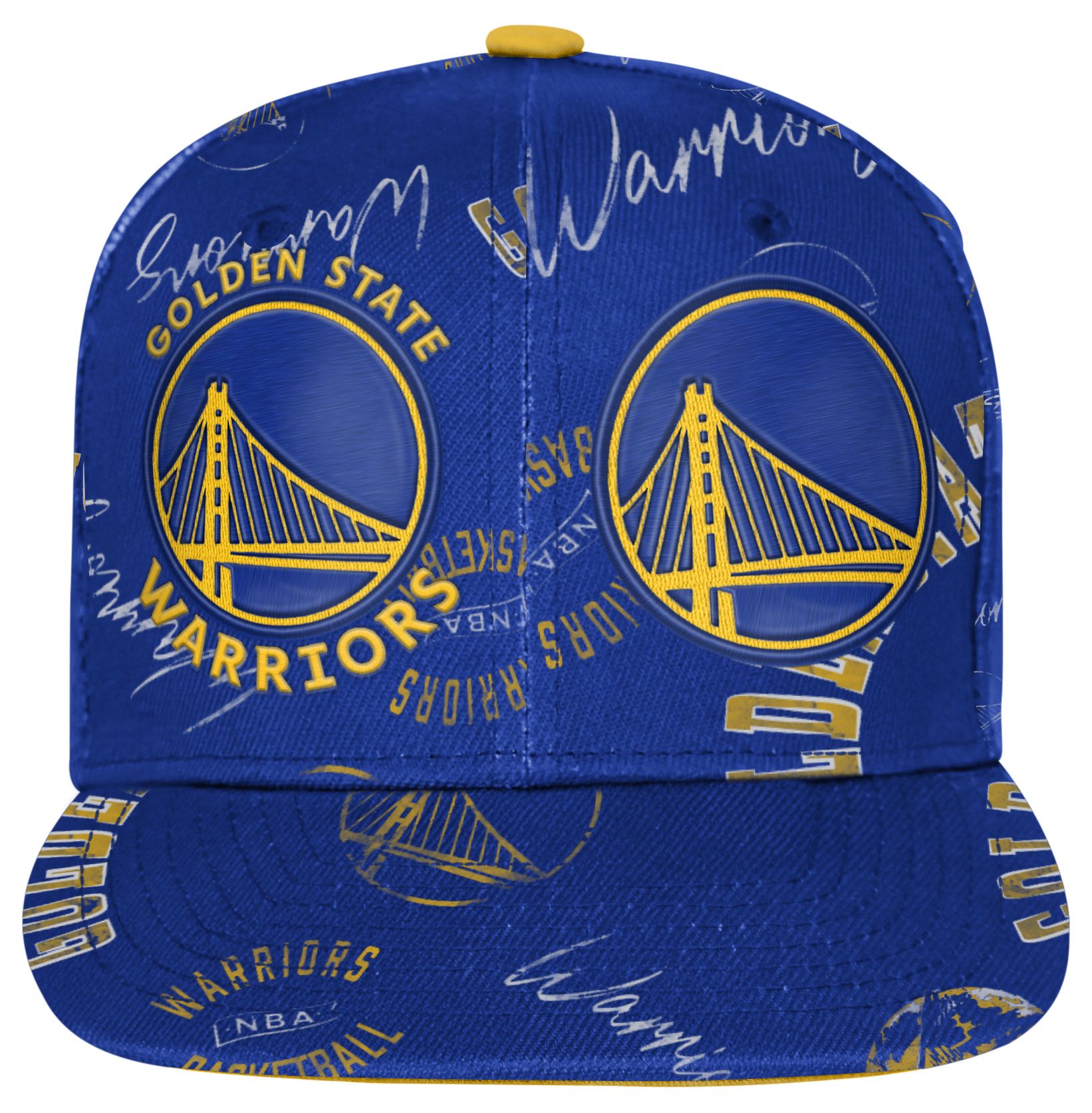 Outerstuff Youth Golden State Warriors Blue Team Flat Brim Snapback Hat product image
