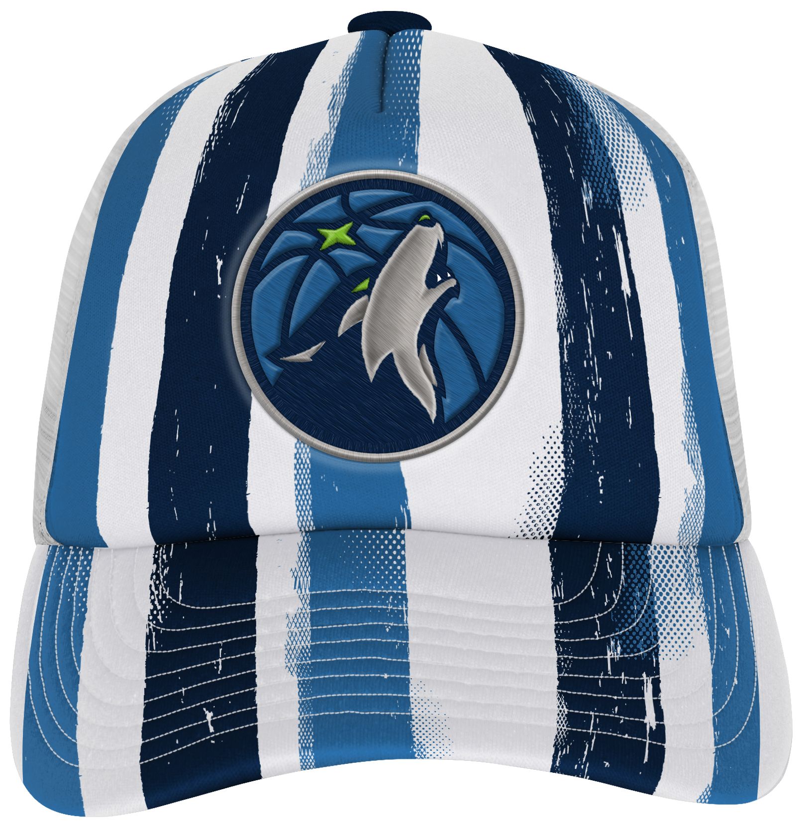 NBA Youth Minnesota Timberwolves Navy High Step Adjustable Trucker Hat product image
