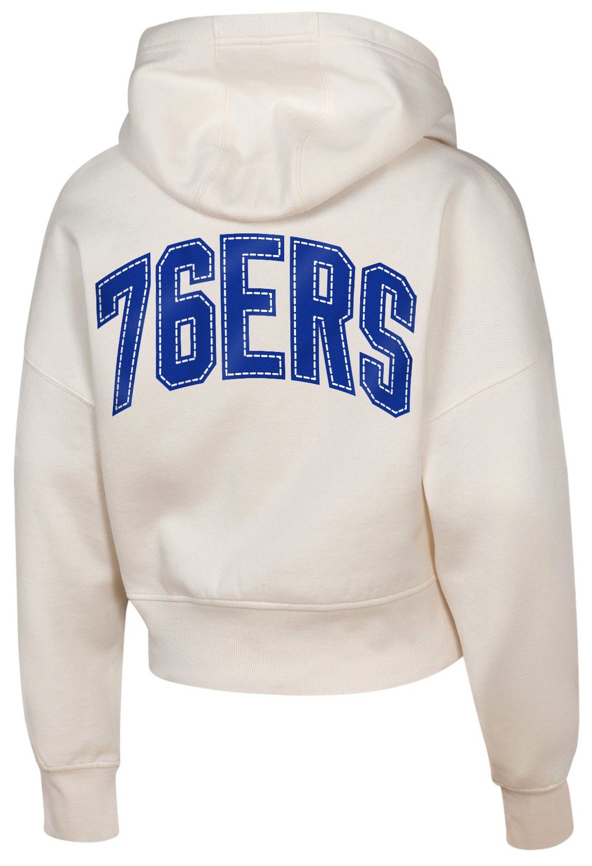 NBA Girls' Philadelphia 76ers Natural Graphic Franchise Cropped Hoodie product image