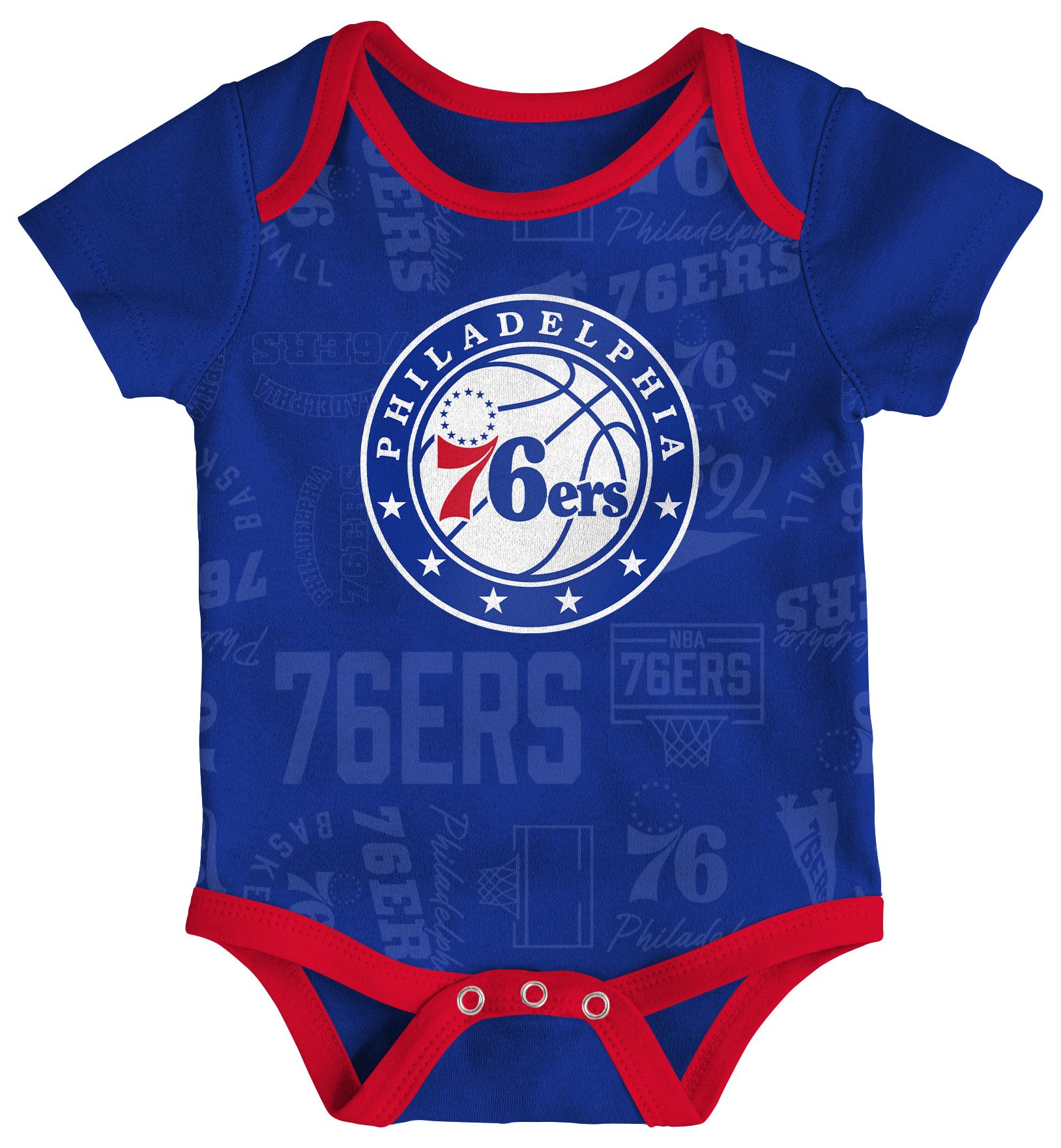 NBA Infant Philadelphia 76ers White Born To Hoop Creeper Set product image