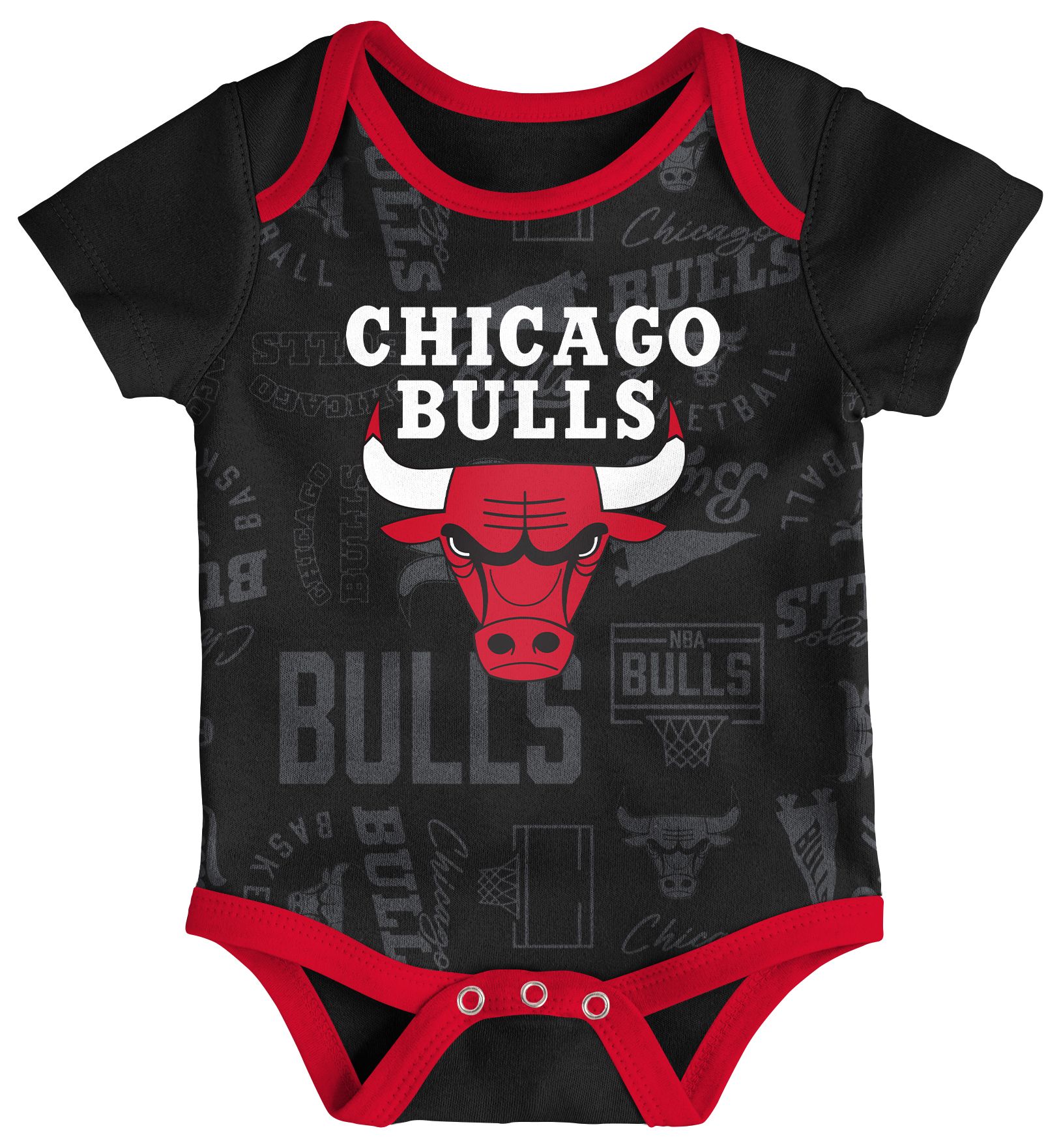 NBA Infant Chicago Bulls White Born To Hoop Creeper Set product image