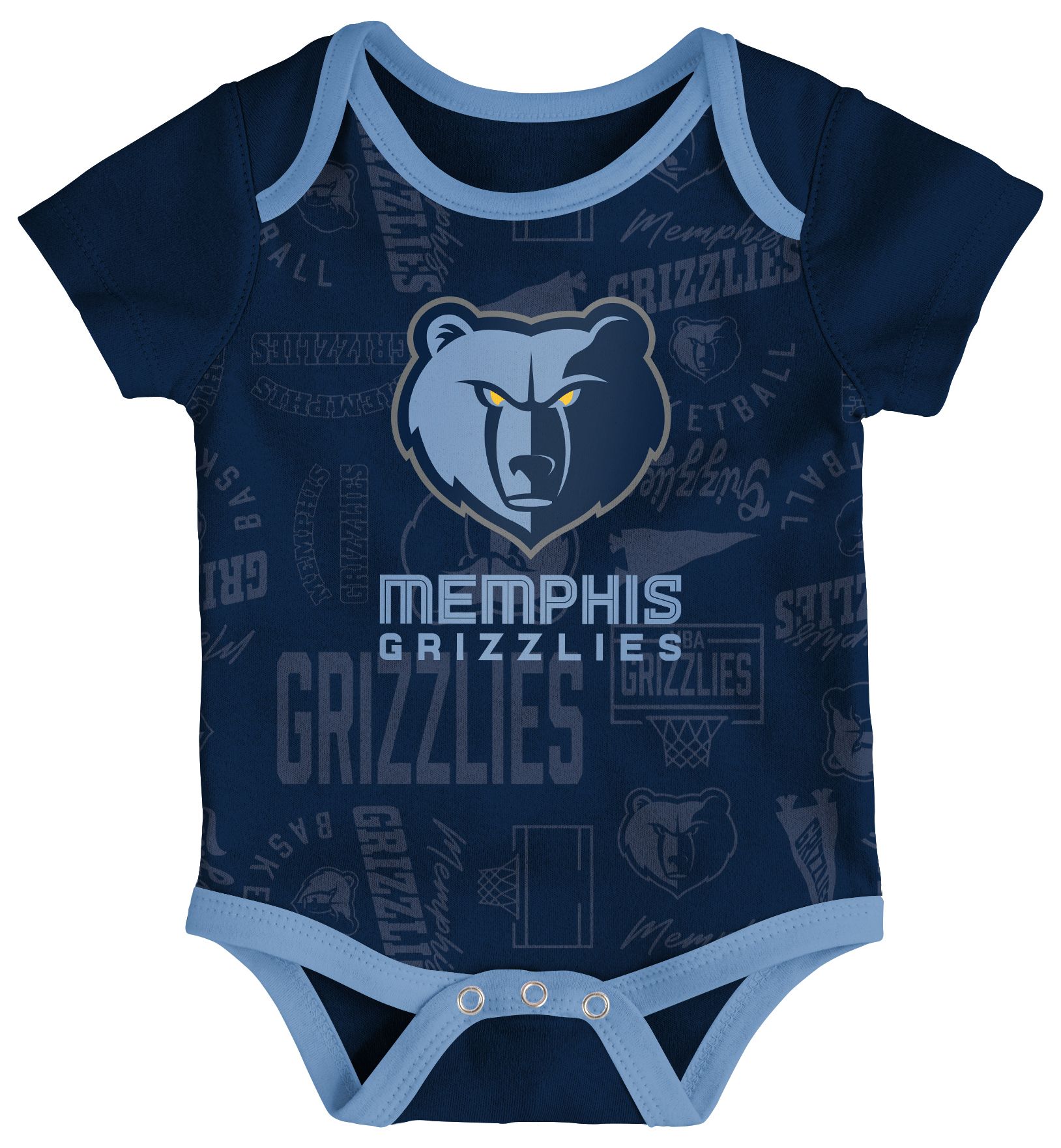 NBA Infant Memphis Grizzlies White Born To Hoop Creeper Set product image